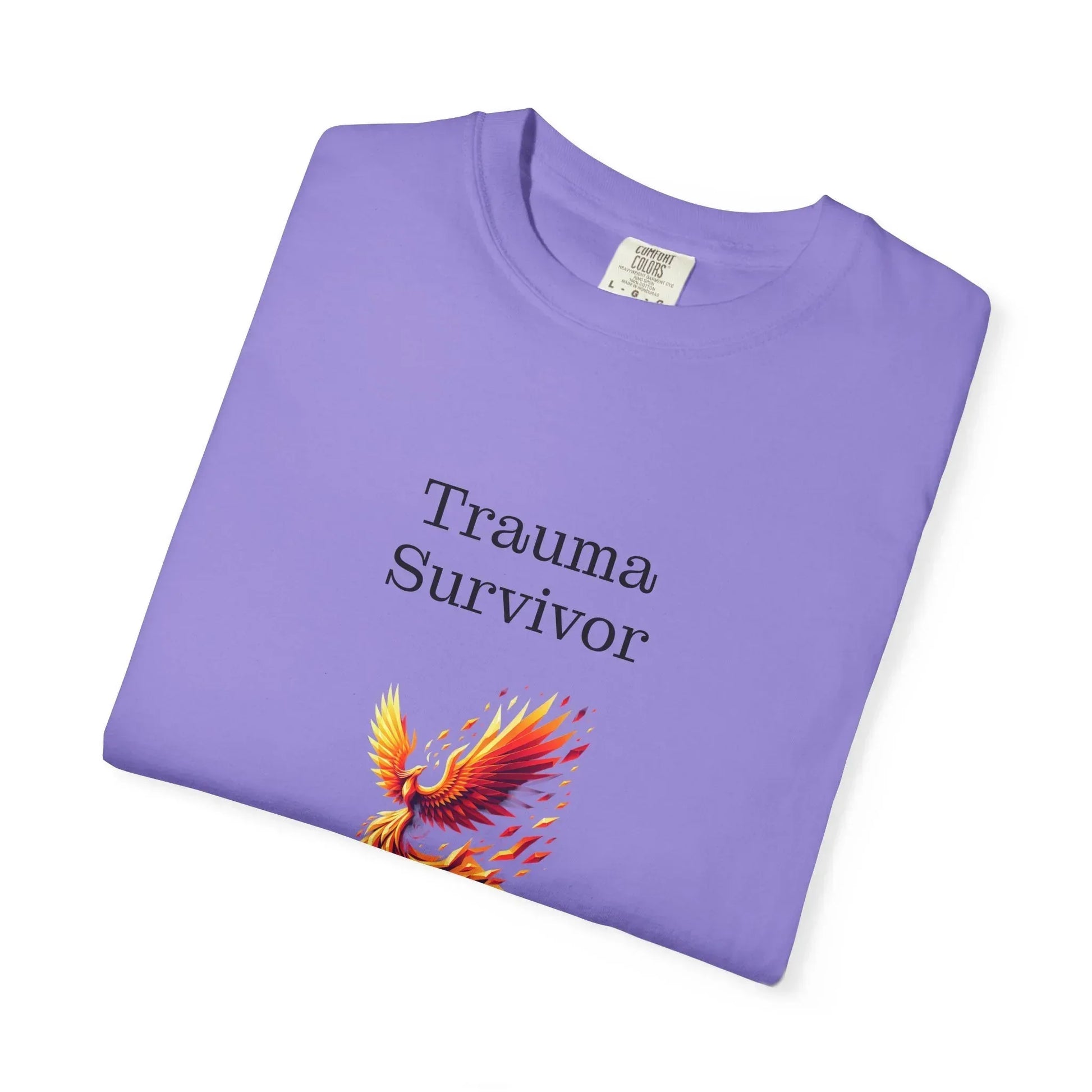 Trauma Survivor Unisex Garment-Dyed T-shirt - Inspirational Motivational Tee - The Dreamer's Bookshop.