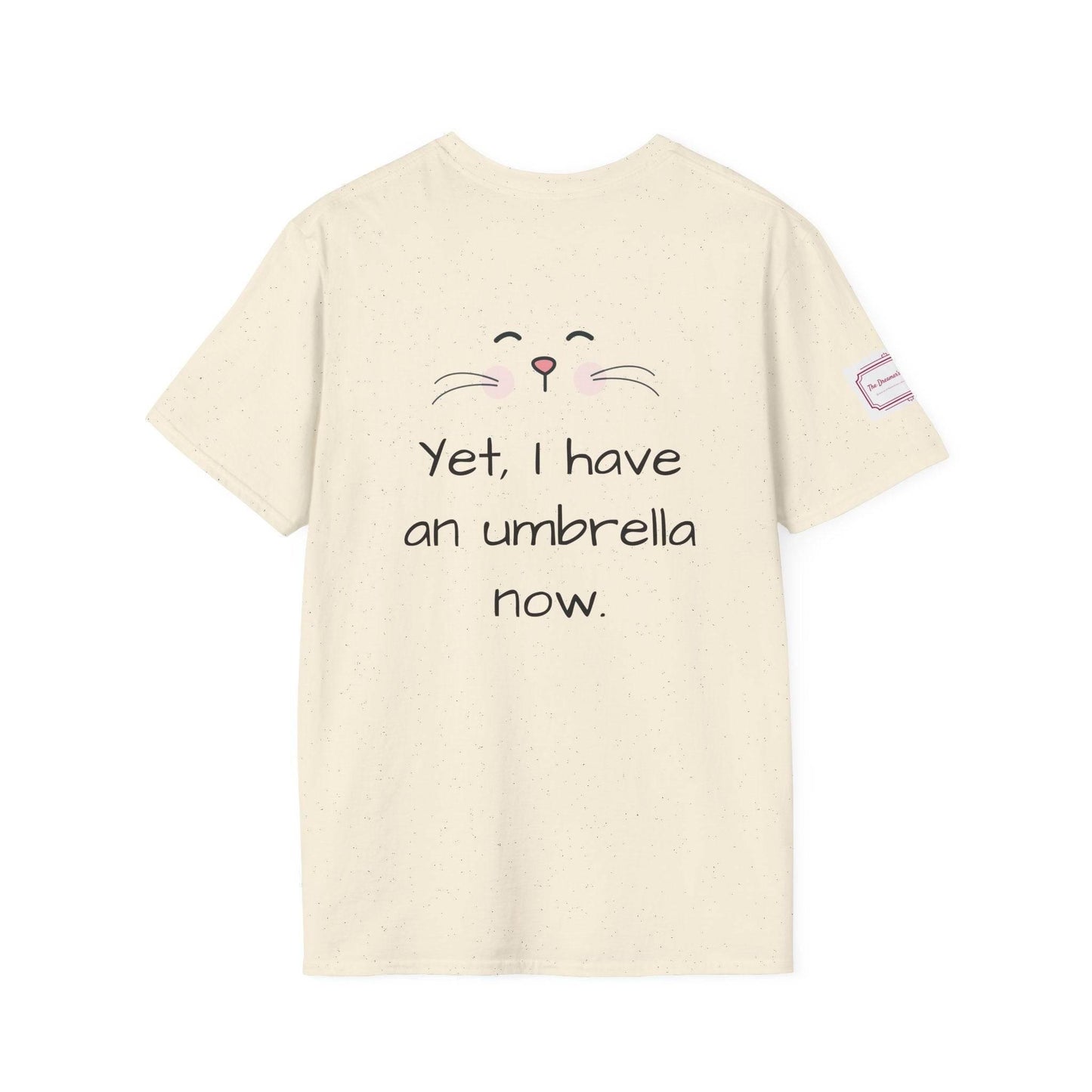 Inspirational Unisex Softstyle T-Shirt - 'Umbrella' Motivational Design - The Dreamer's Bookshop.