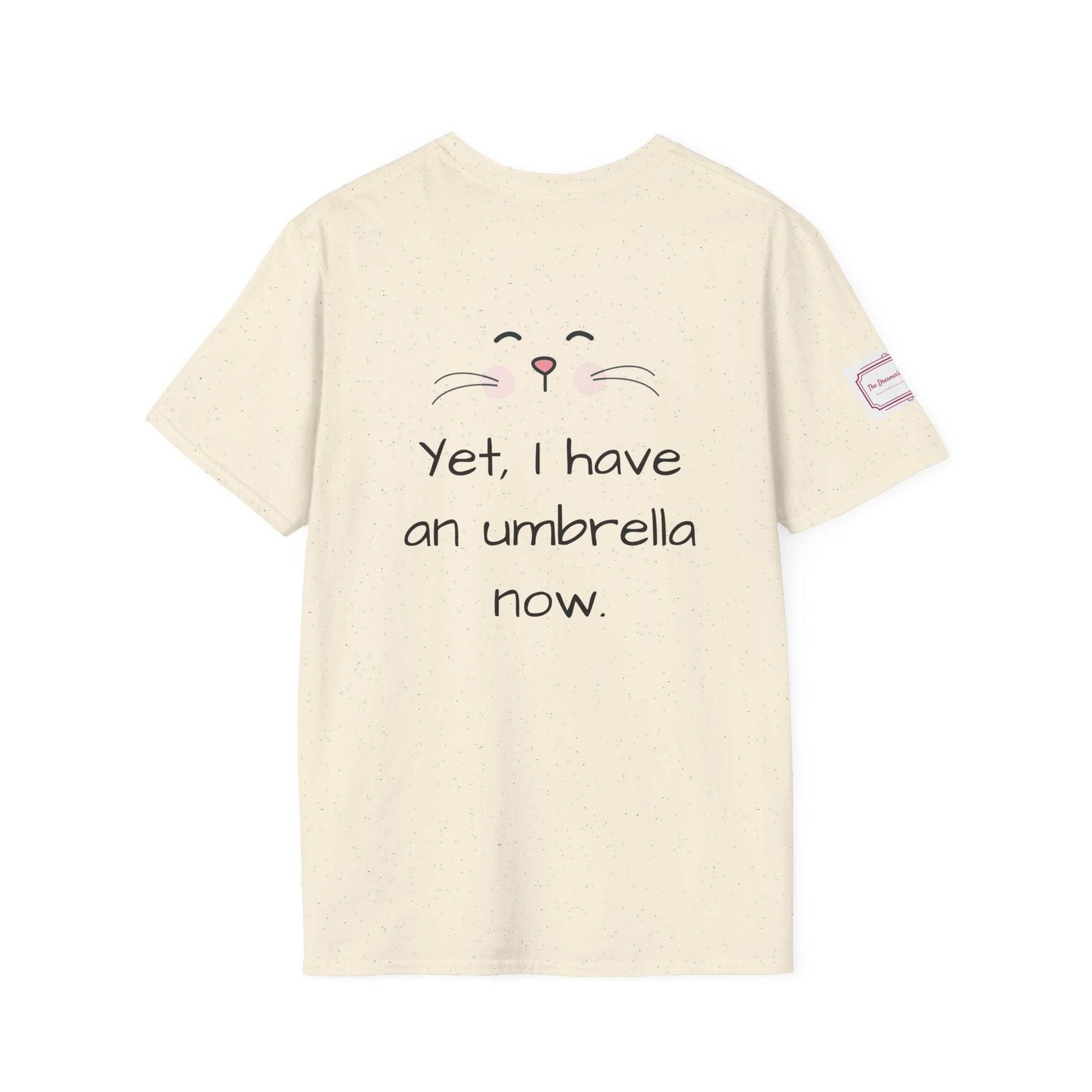 Inspirational Unisex Softstyle T-Shirt - 'Umbrella' Motivational Design - The Dreamer's Bookshop.