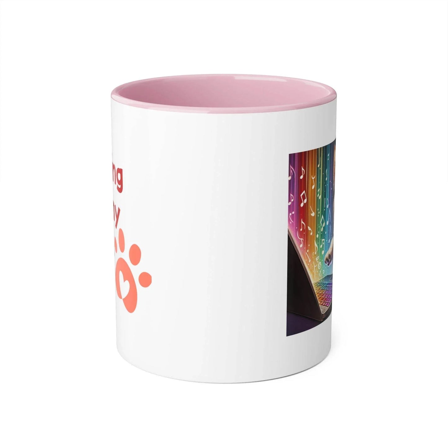Funny Dog Writer Accent Mug - 11oz Coffee Cup for Book Lovers - The Dreamer's Bookshop.