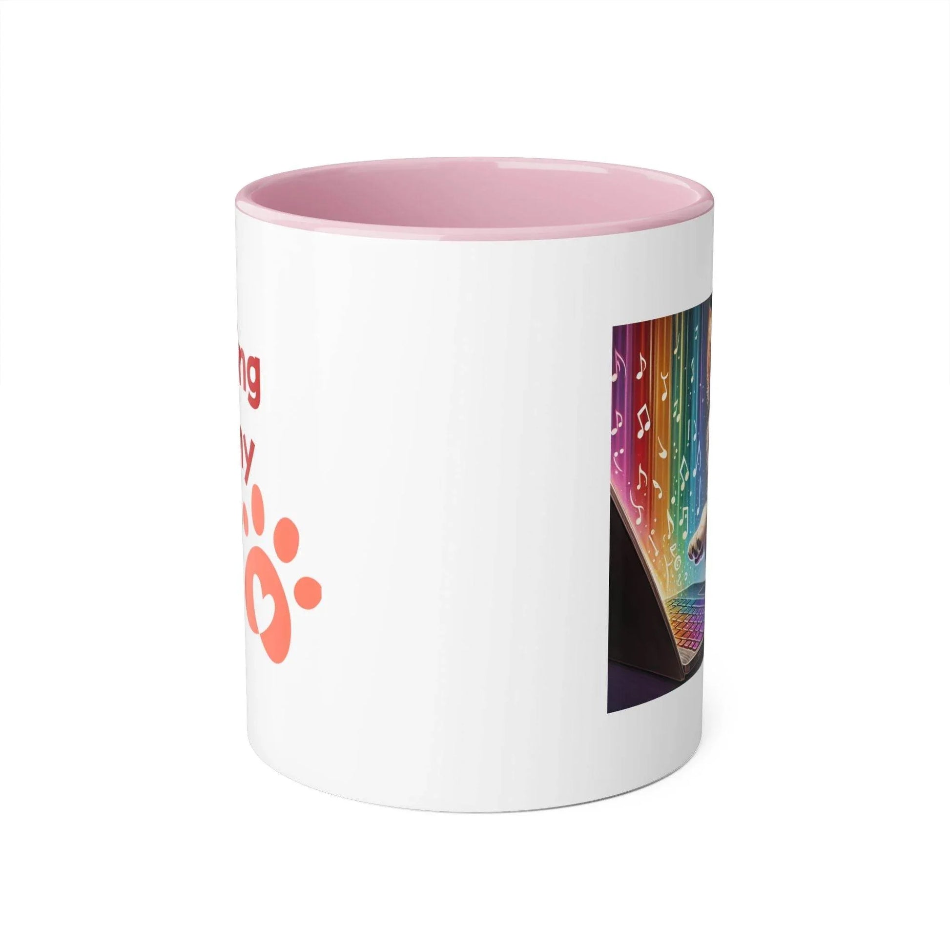 Funny Dog Writer Accent Mug - 11oz Coffee Cup for Book Lovers - The Dreamer's Bookshop.