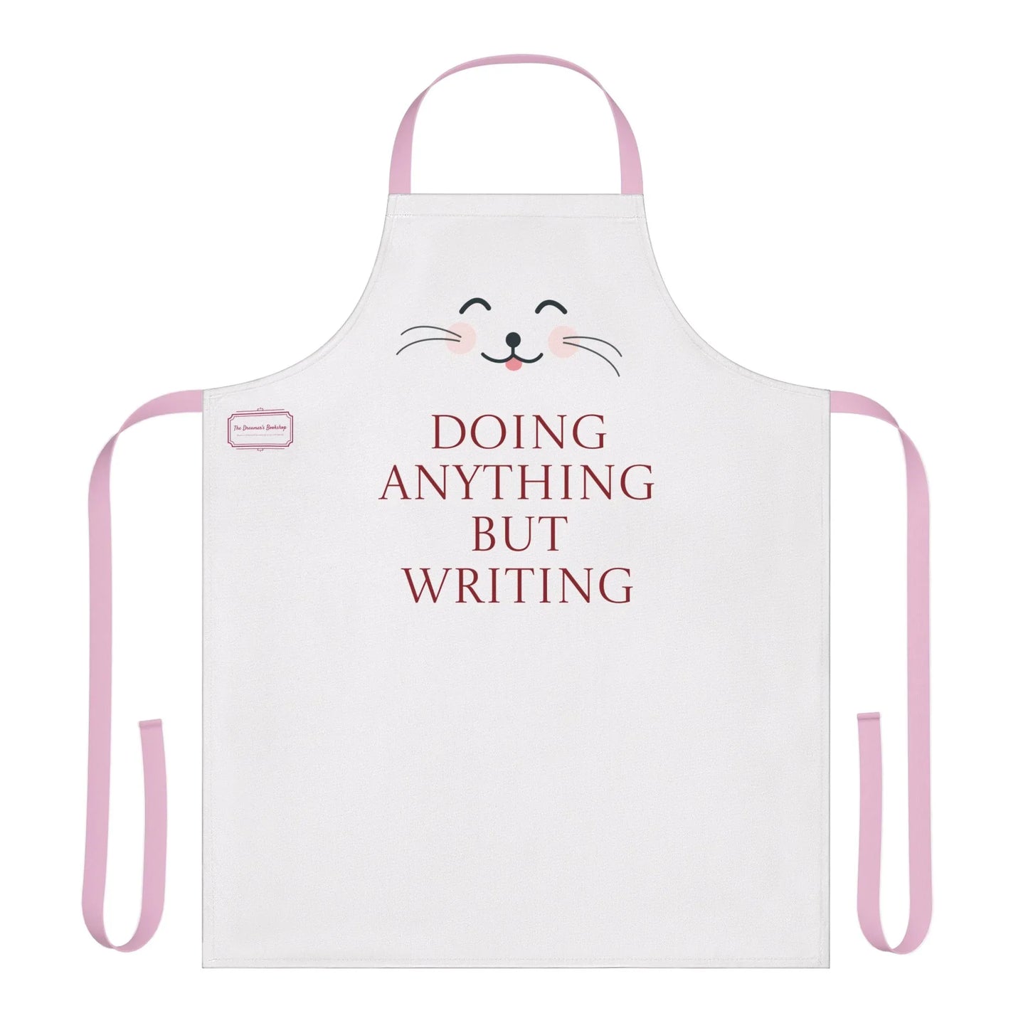Fun Writing Apron with 5-Color Straps | "Doing Anything But Writing" - The Dreamer's Bookshop.