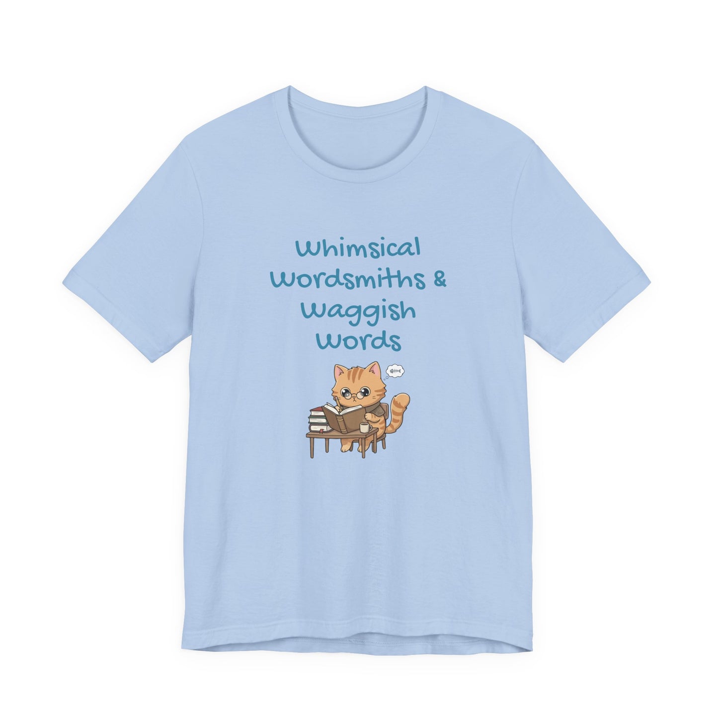 Whimsical Wordsmiths Short Sleeve Tee - Creative Gift for Writers