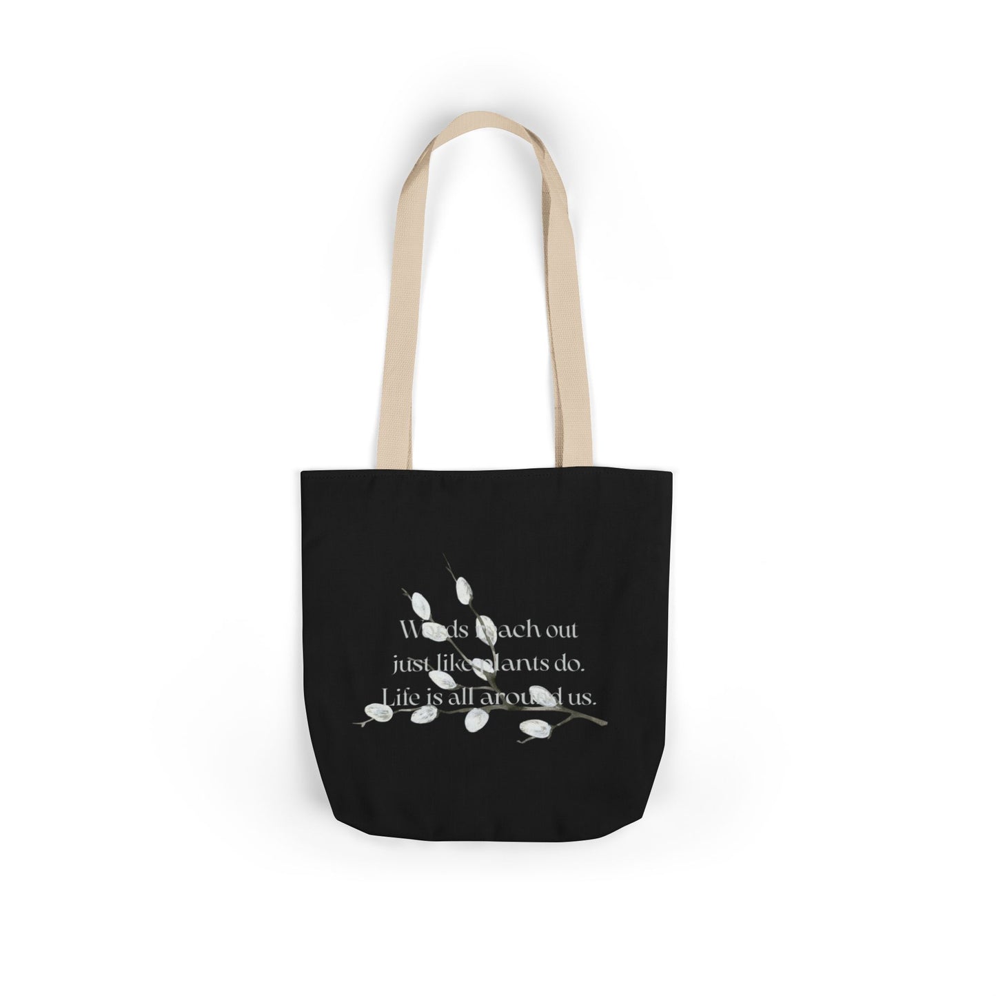 Canvas Tote Bag - "Words Reach Out"