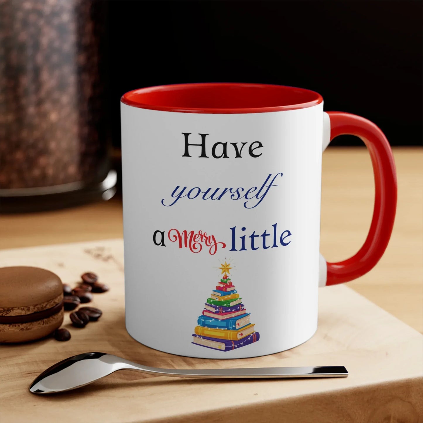 A Merry Little Bookmas - Mug - 11oz Booklovers' Coffee - The Dreamer's Bookshop.