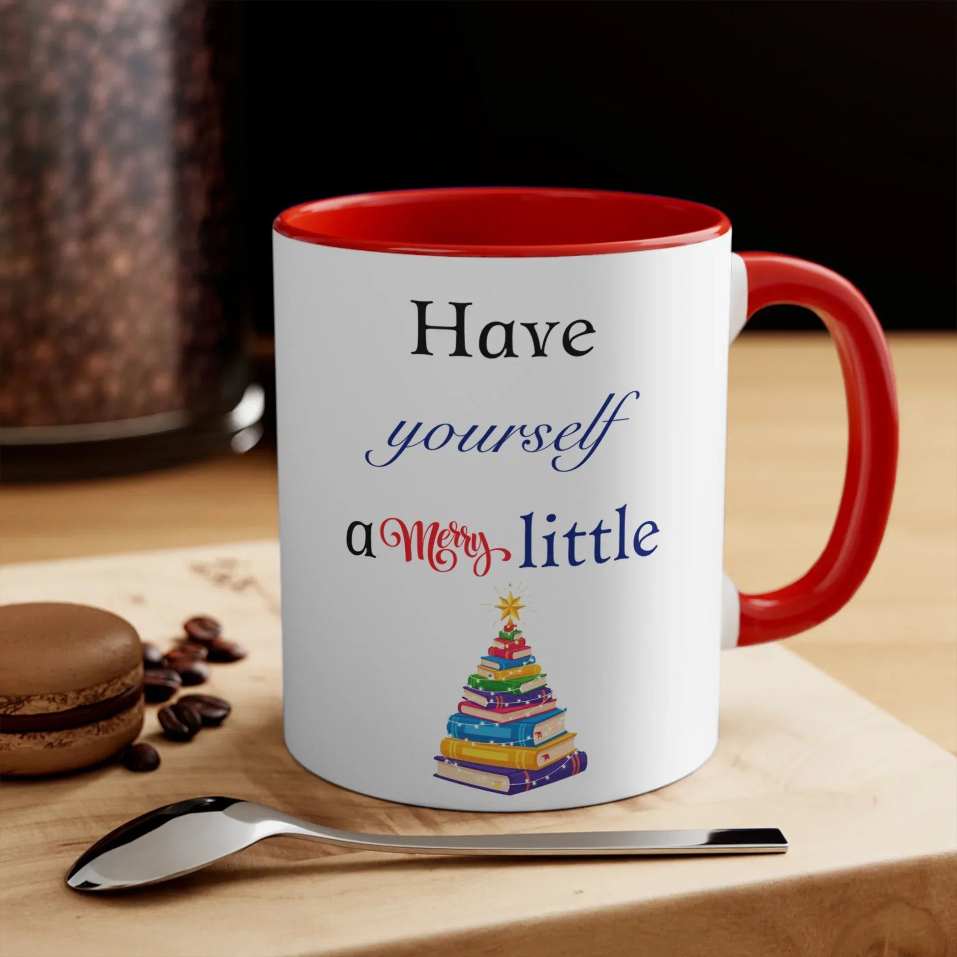 A Merry Little Bookmas - Mug - 11oz Booklovers' Coffee - The Dreamer's Bookshop.