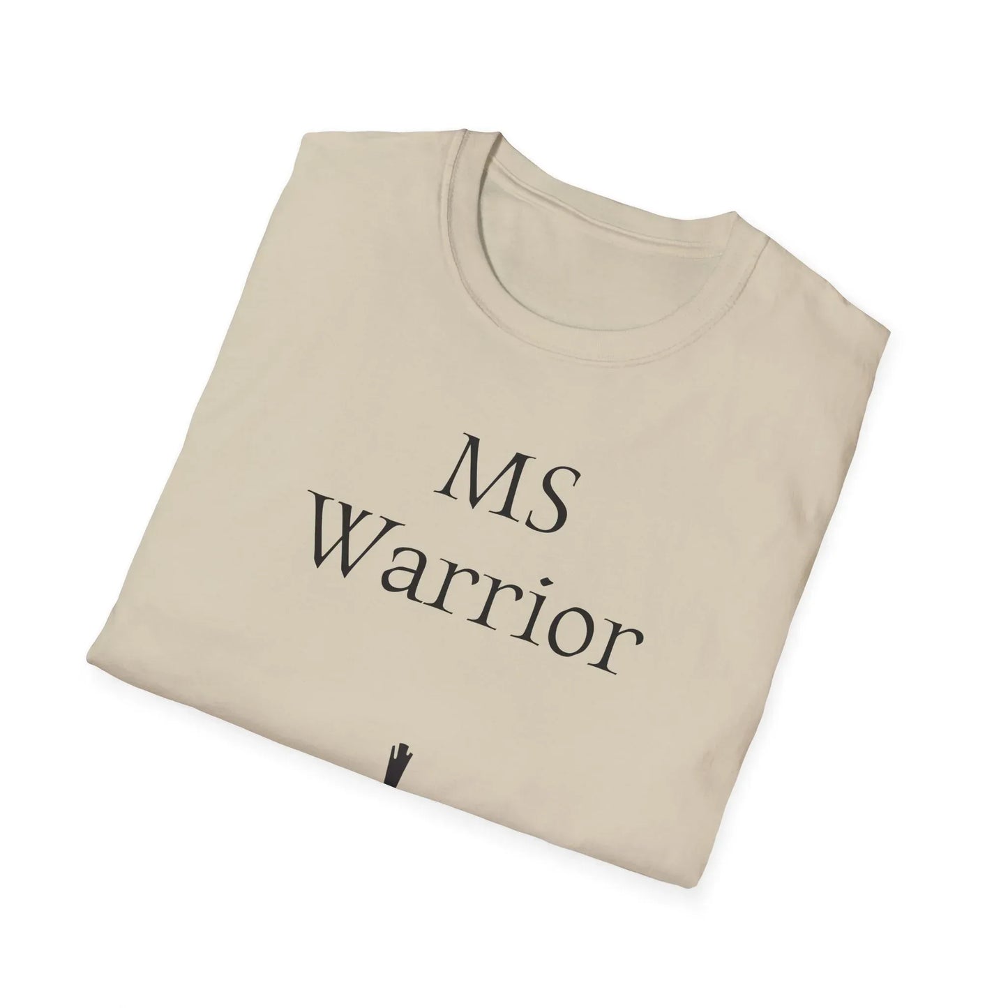M.S. Warrior Unisex Softstyle T-Shirt - Empowering Graphic Tee for Women's Health Awareness - The Dreamer's Bookshop.