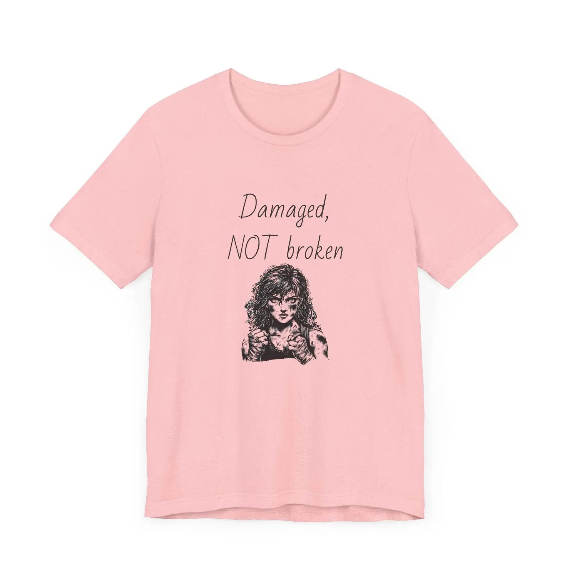 Damaged, NOT broken Inspirational T-Shirt | Unisex Short Sleeve Tee - The Dreamer's Bookshop.