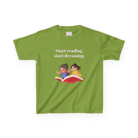 AU - Kids Heavy Cotton™ Tee - Start Reading Start Dreaming