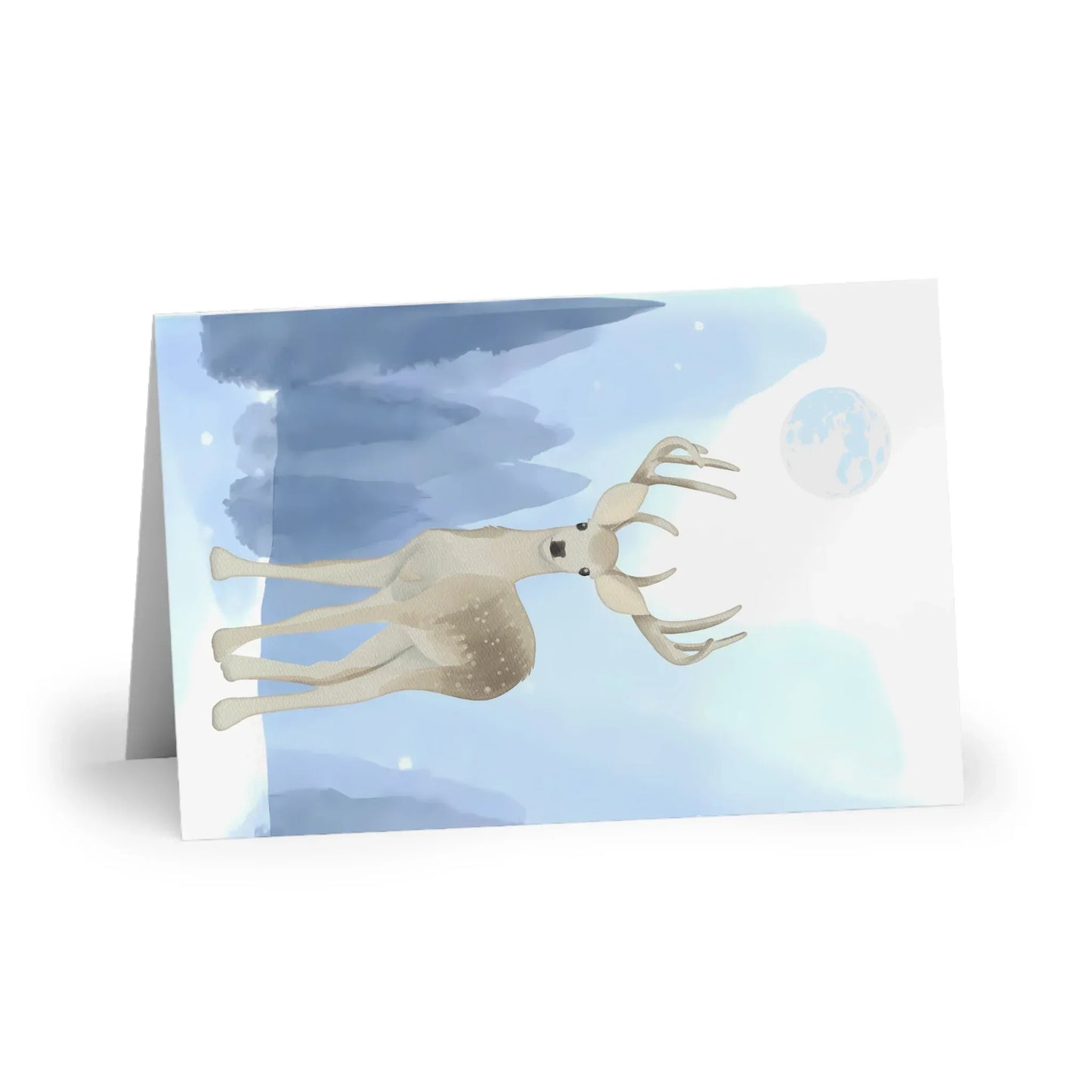 The Dreamer's Bookshop "Winter Deer" Christmas Card - The Dreamer's Bookshop.