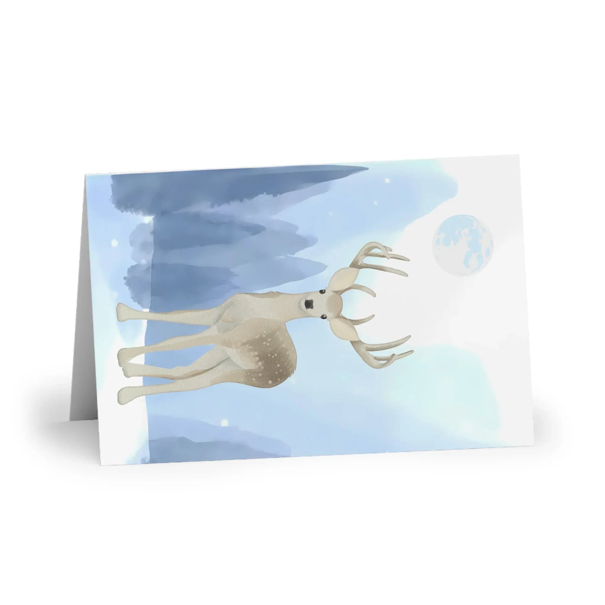 The Dreamer's Bookshop "Winter Deer" Christmas Card - The Dreamer's Bookshop.