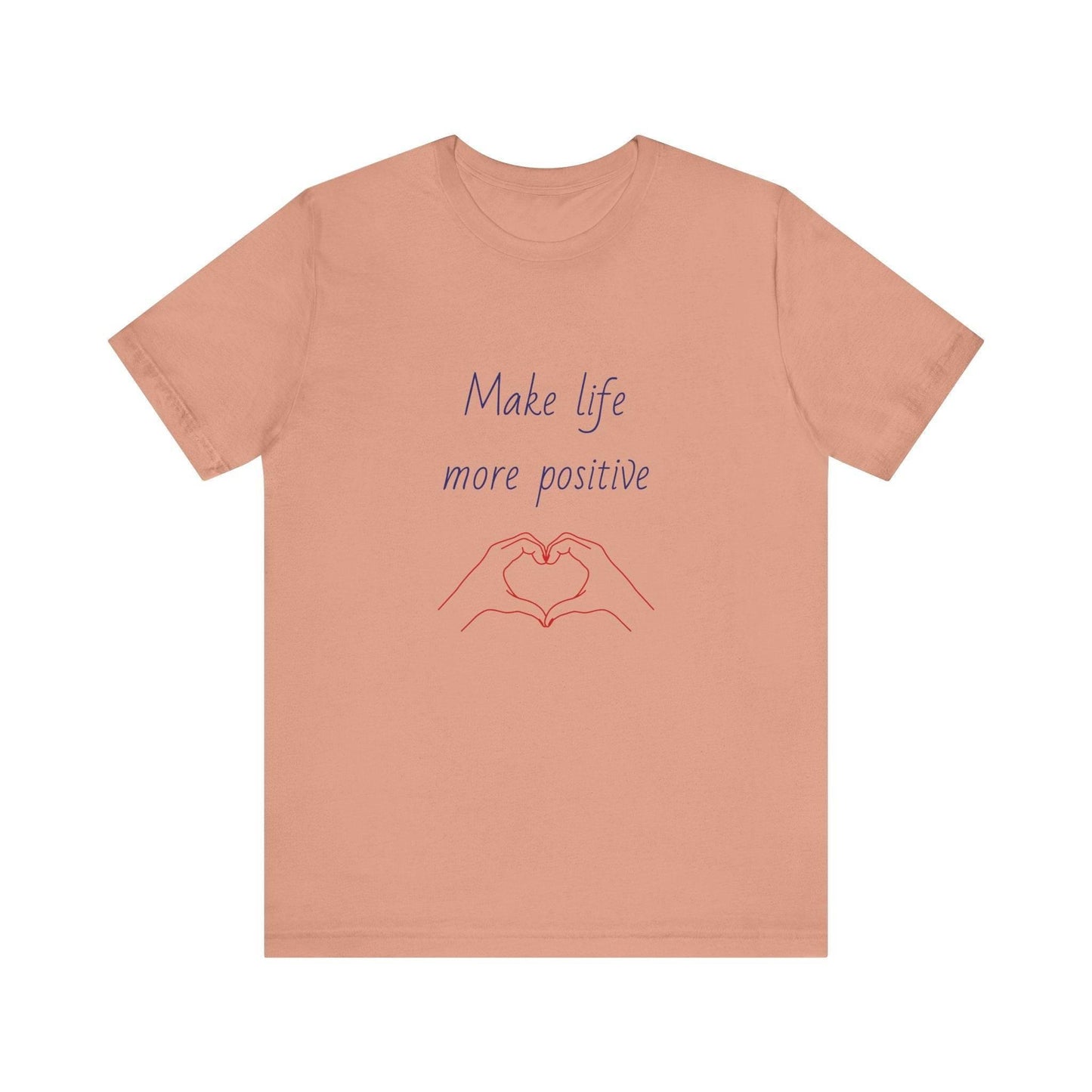 Positive Vibes Unisex Short Sleeve Tee - Make Life More Positive - The Dreamer's Bookshop.