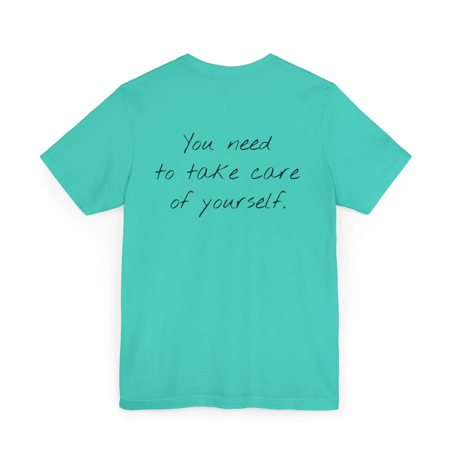 Unisex Jersey T-Shirt - 'Take Care' Inspirational - The Dreamer's Bookshop.