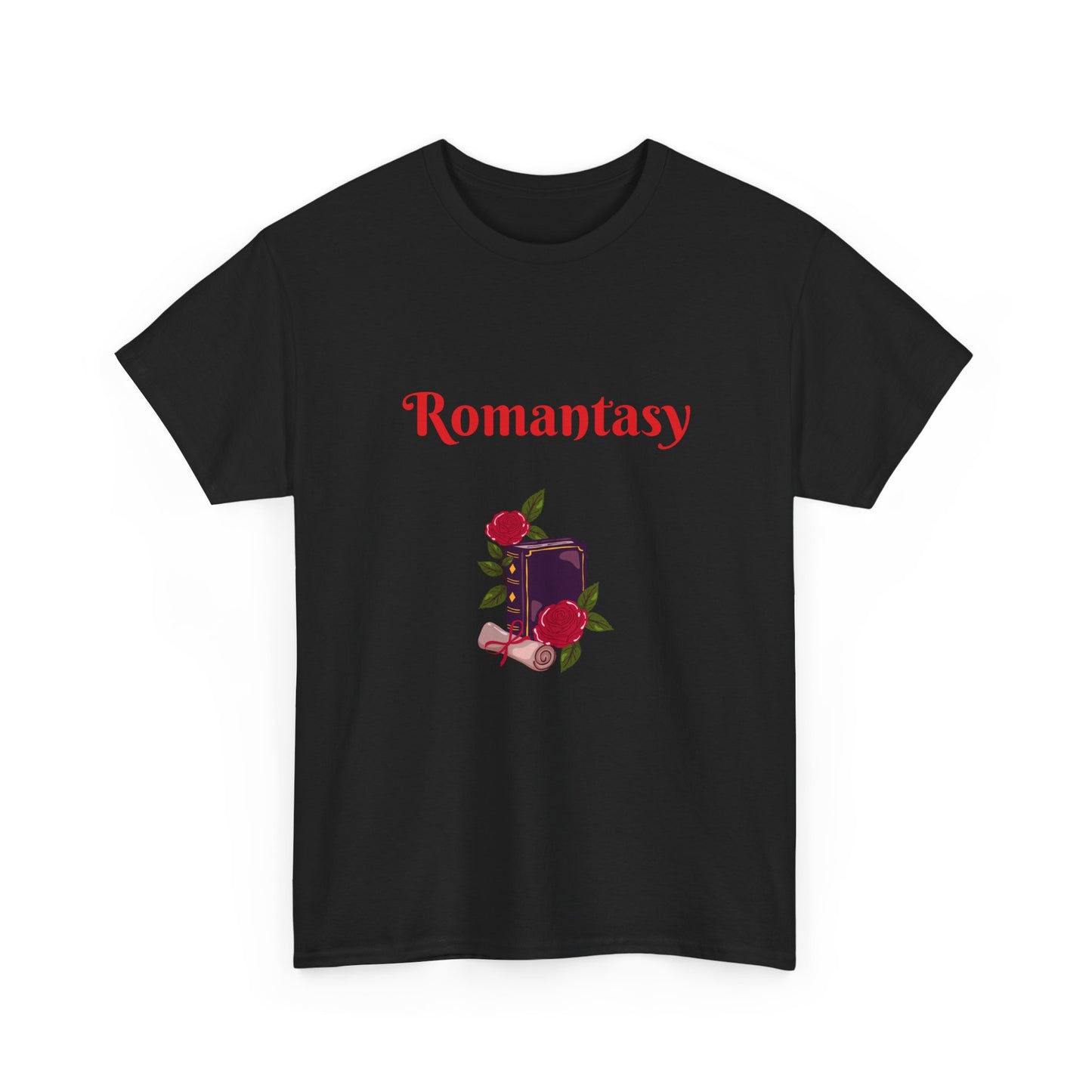 Fantasy -  Graphic Tee - Unisex Heavy Cotton T-Shirt Romantasy Books