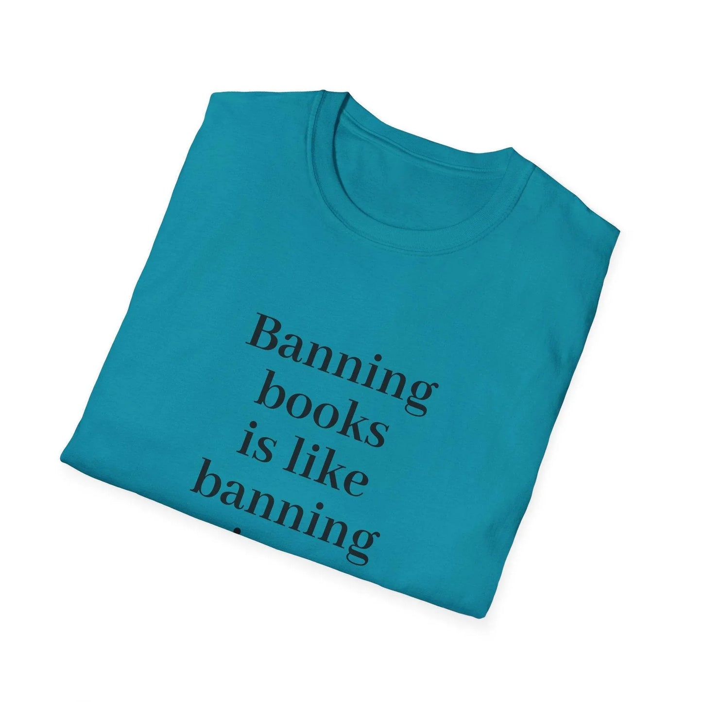 Unisex Softstyle T-Shirt - 'Banning Books' - The Dreamer's Bookshop.