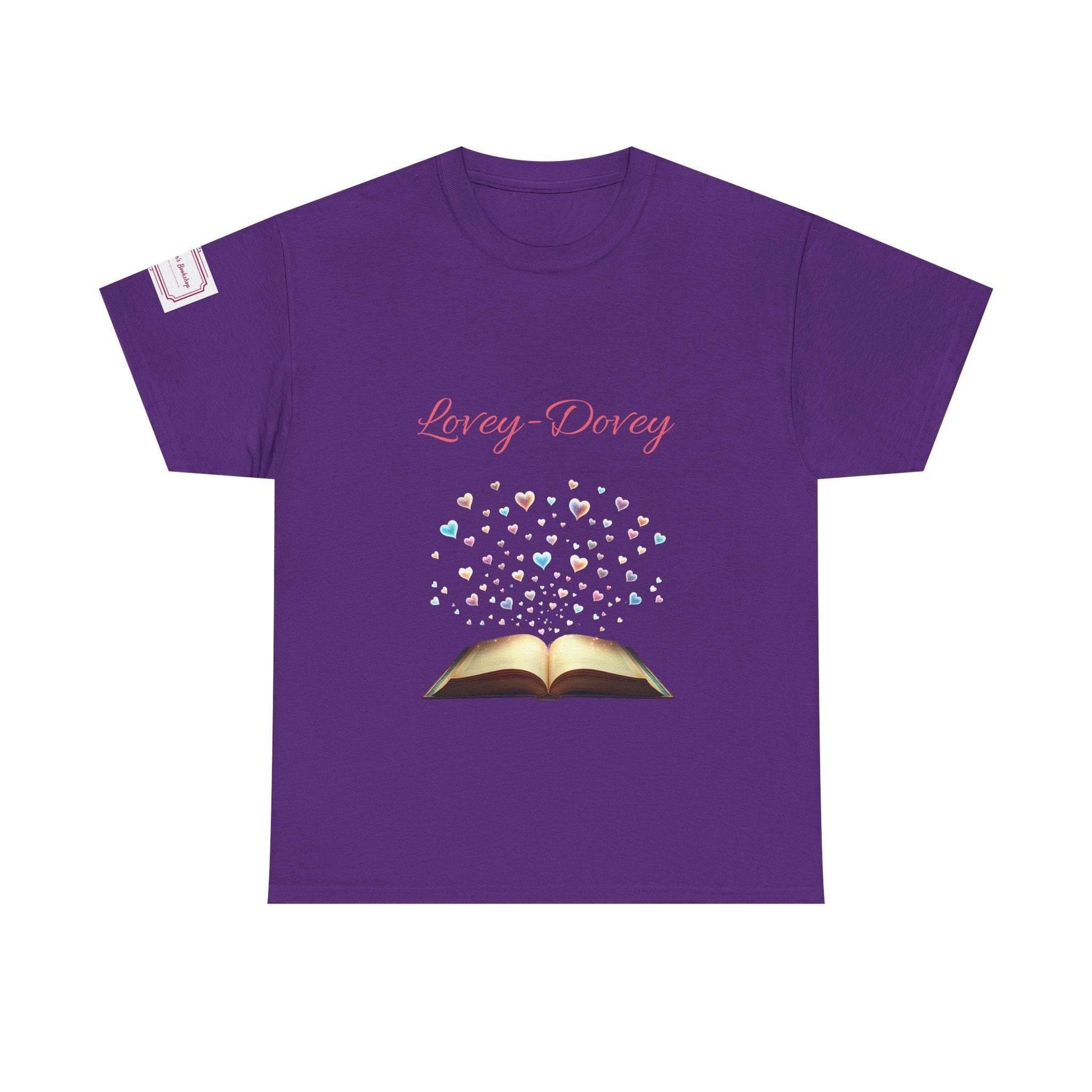 Lovey-Dovey - Graphic Unisex Heavy Cotton Tee - The Dreamer's Bookshop.