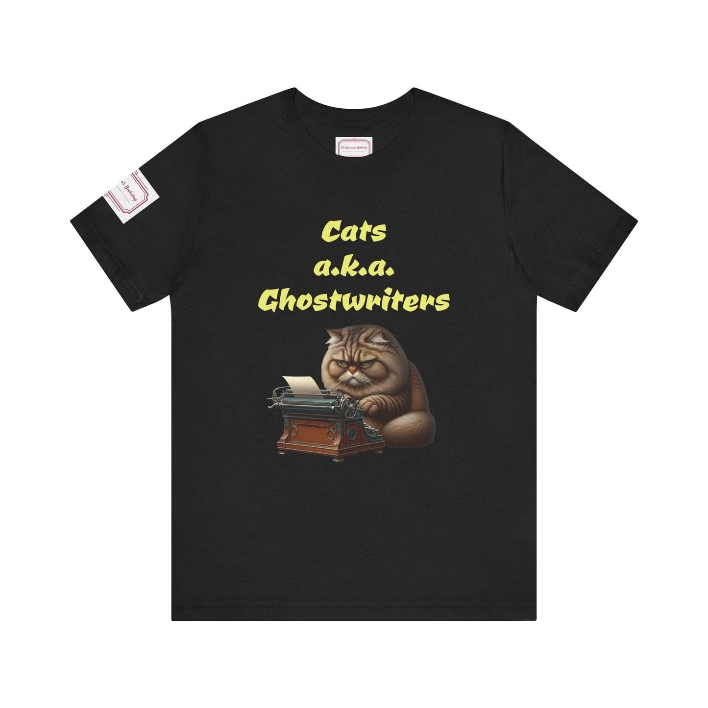 Cats Ghostwriters Tee - Fun Short Sleeve Shirt for Writers & Book Lovers - The Dreamer's Bookshop.