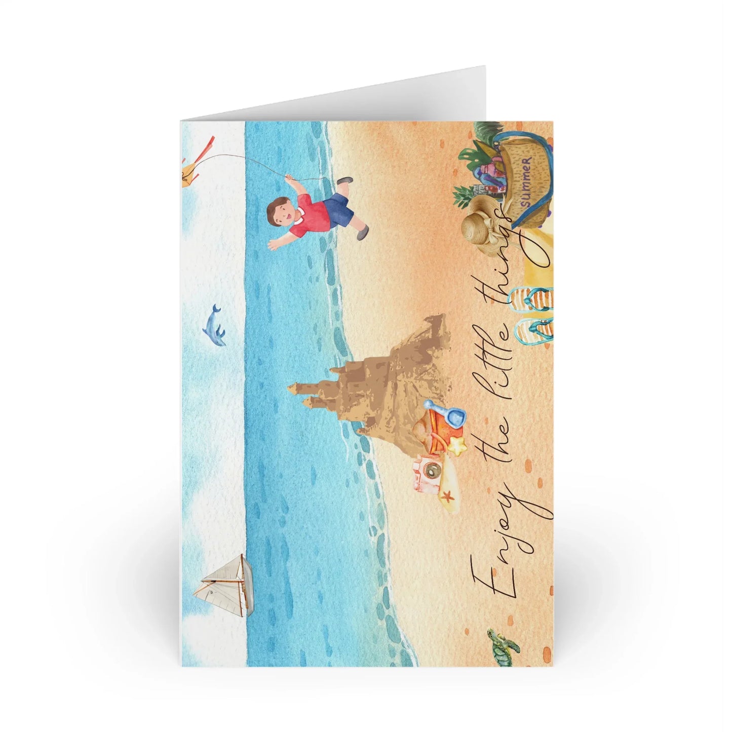 The Dreamer's Bookshop "Summer Holiday" Enjoy the Little Things Card - The Dreamer's Bookshop.