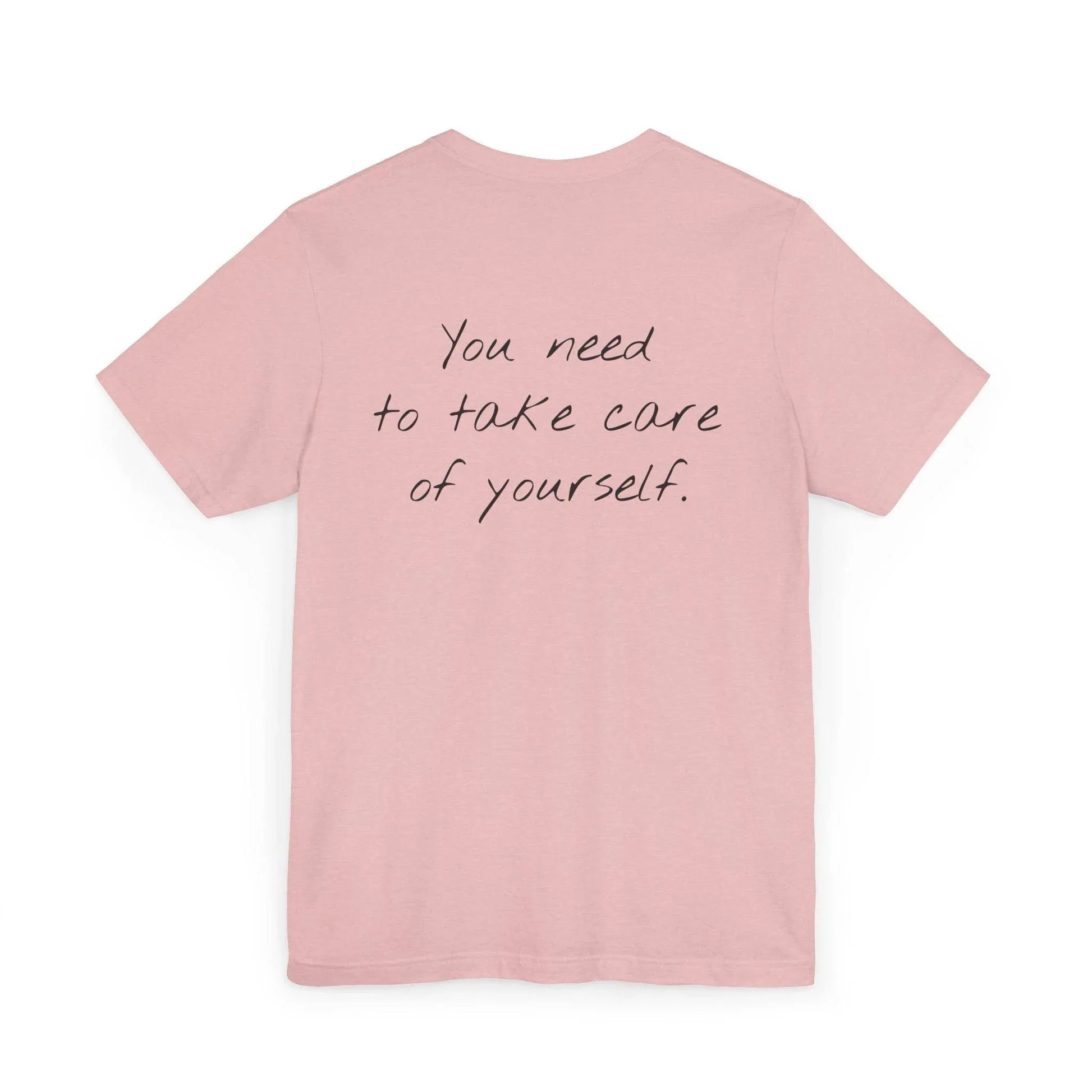 Unisex Jersey T-Shirt - 'Take Care' Inspirational - The Dreamer's Bookshop.