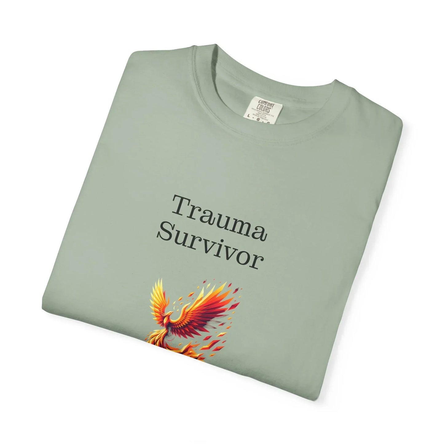 Trauma Survivor Unisex Garment-Dyed T-shirt - Inspirational Motivational Tee - The Dreamer's Bookshop.
