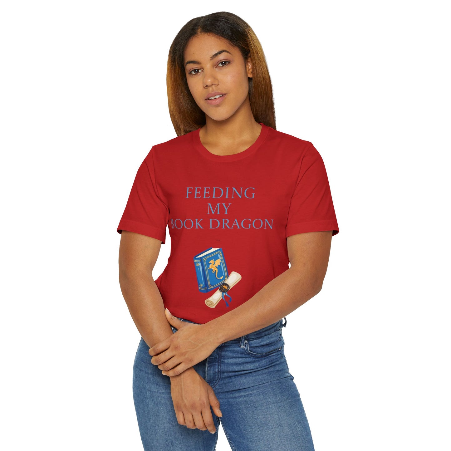 Unisex Jersey T-Shirt - Book Dragon