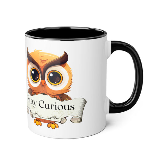 Stay Curious Mug - 11oz Coffee Cup for Book Lovers