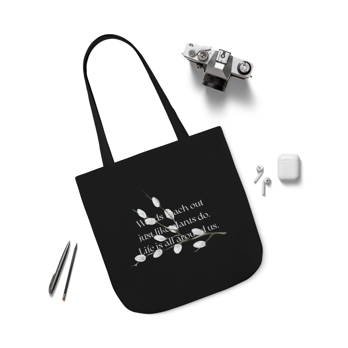 Canvas Tote Bag - "Words Reach Out"