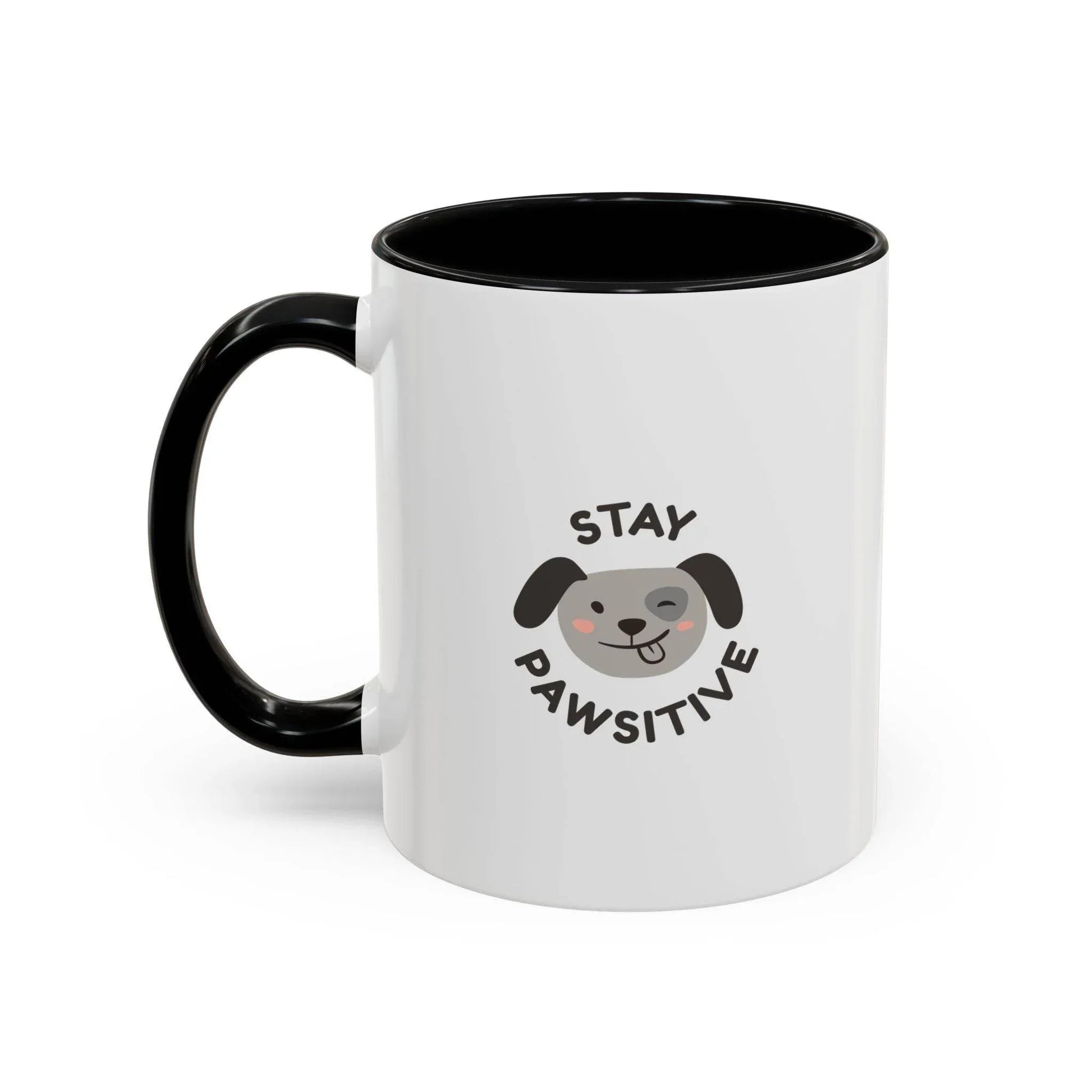 Cute Dog Pawsitive Coffee Mug - 11 & 15oz Drink and Behave - The Dreamer's Bookshop.
