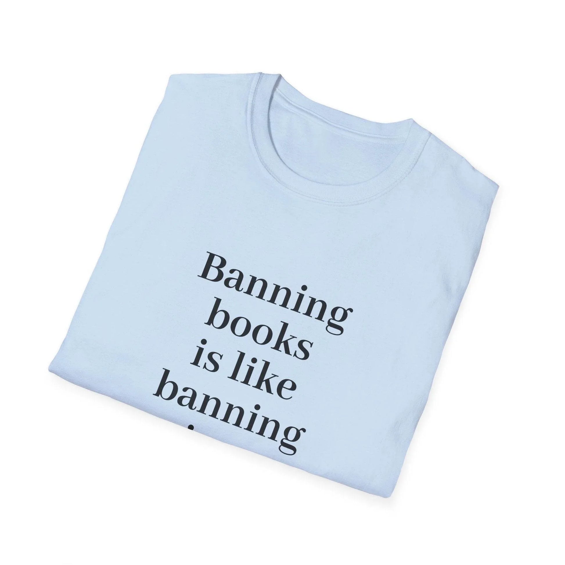 Unisex Softstyle T-Shirt - 'Banning Books' - The Dreamer's Bookshop.