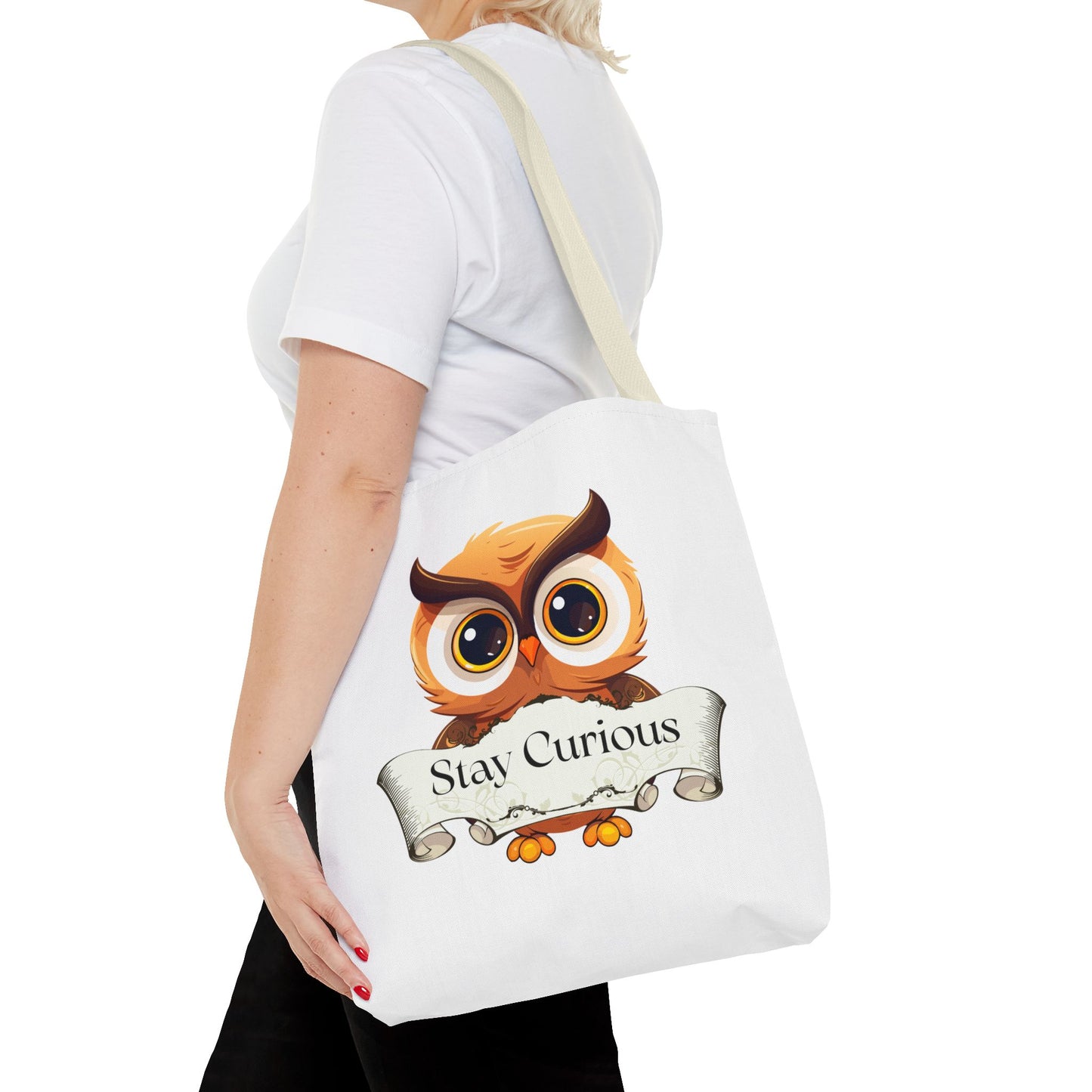 Literary Tote Bag - Stay Curous - The Dreamer's Bookshop Designs