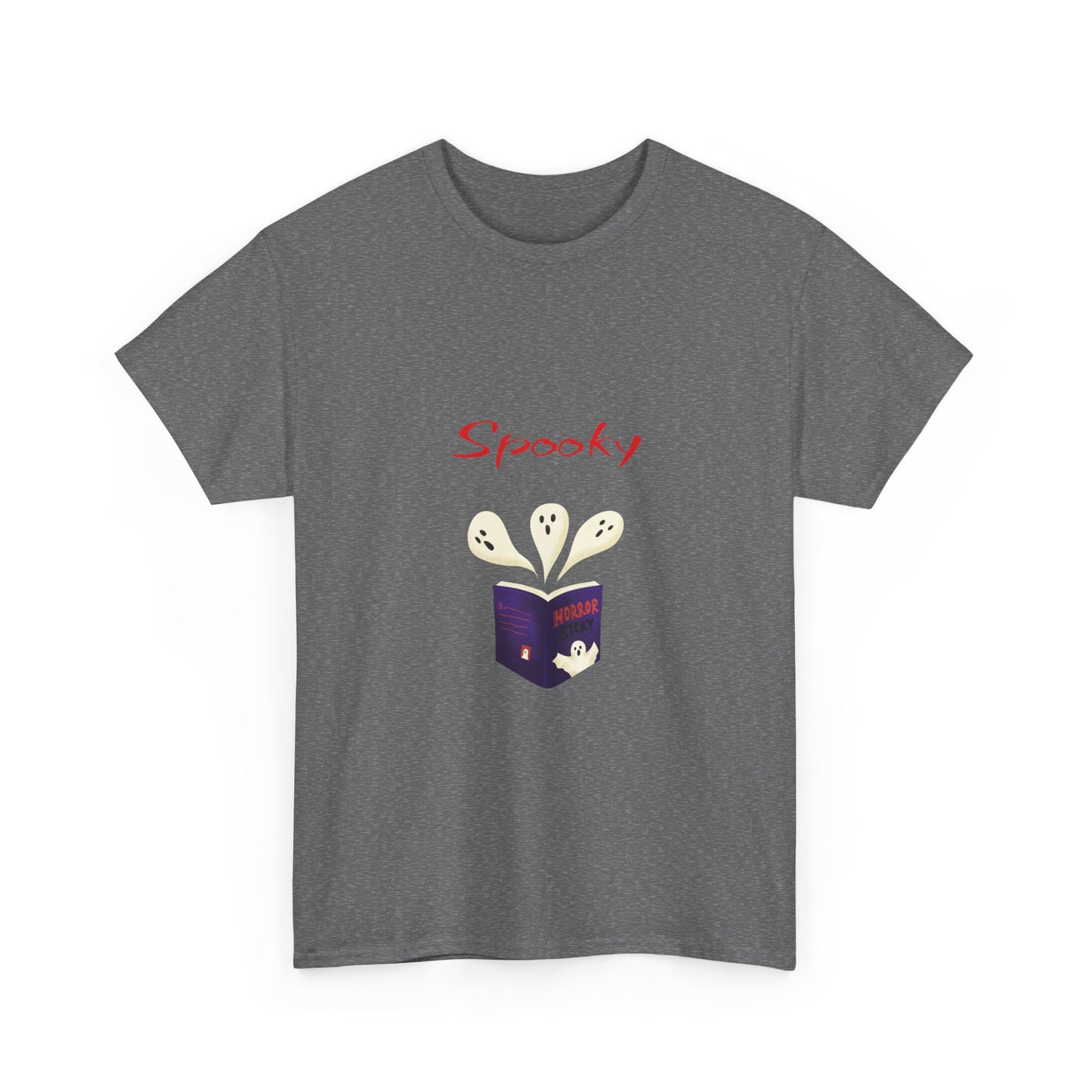 CA - Fiction -  Graphic Tee - Unisex Heavy Cotton T-Shirt Spooky Books