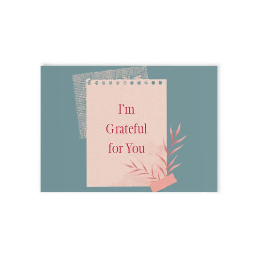 The Dreamer's Bookshop Appreciation "I'm Grateful for You" Print Card - The Dreamer's Bookshop.