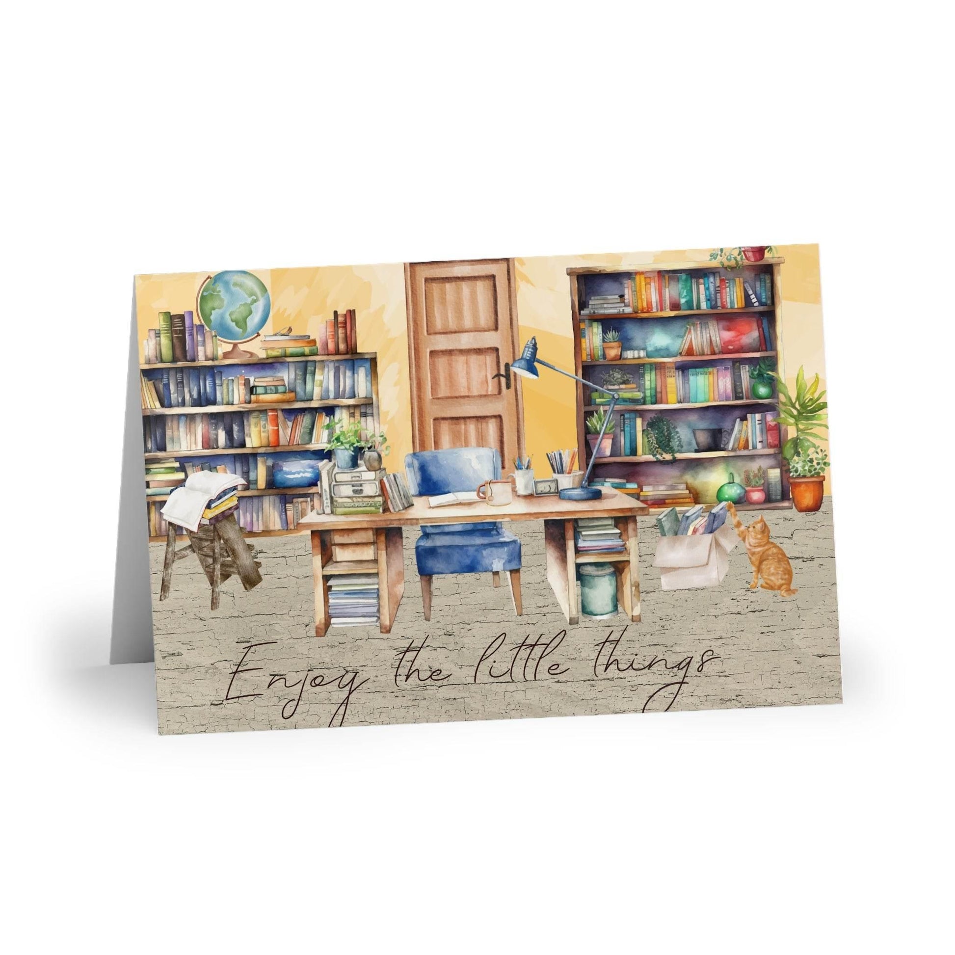 The Dreamer's Bookshop "Workplace" Enjoy the Little Things Card - The Dreamer's Bookshop.