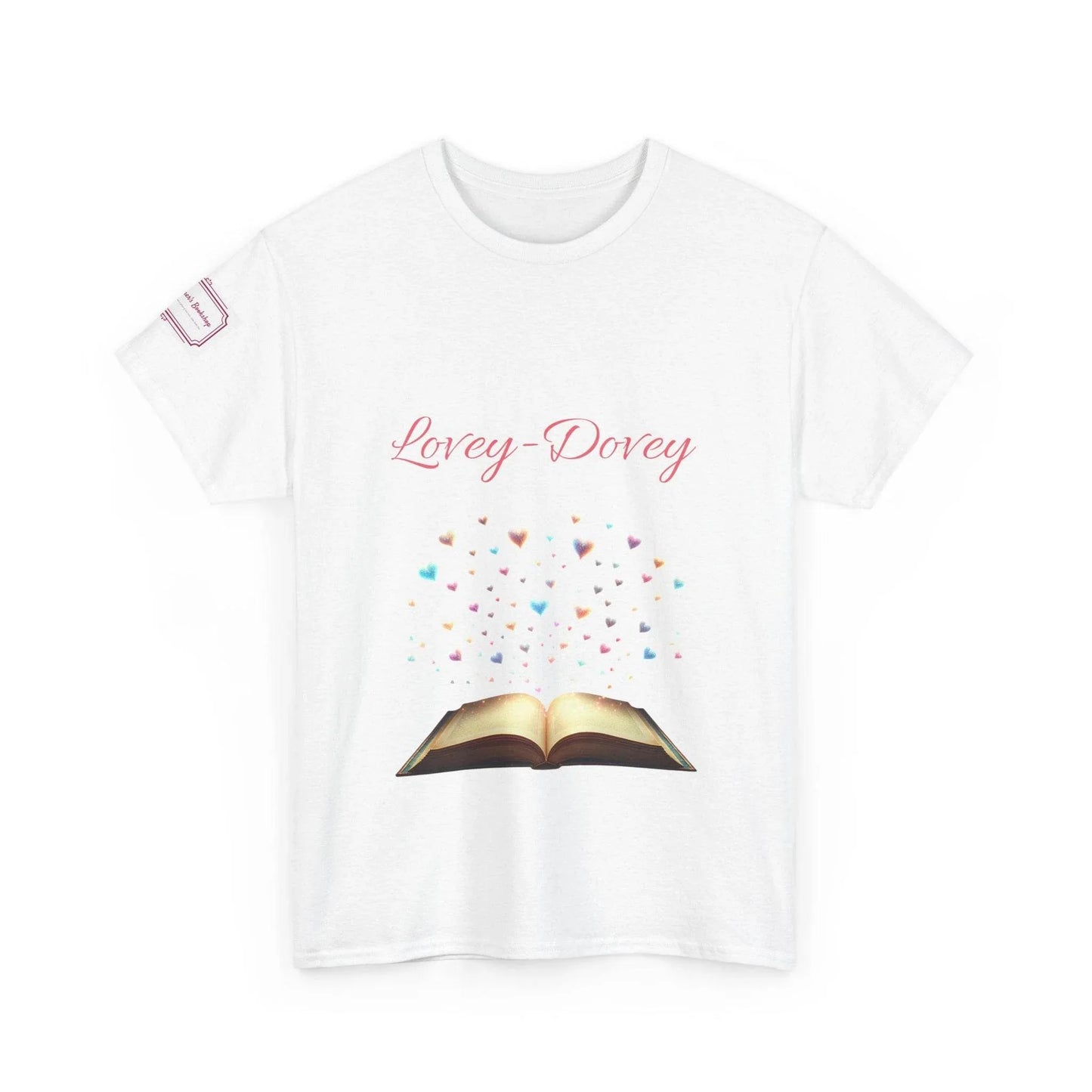 Lovey-Dovey - Graphic Unisex Heavy Cotton Tee - The Dreamer's Bookshop.