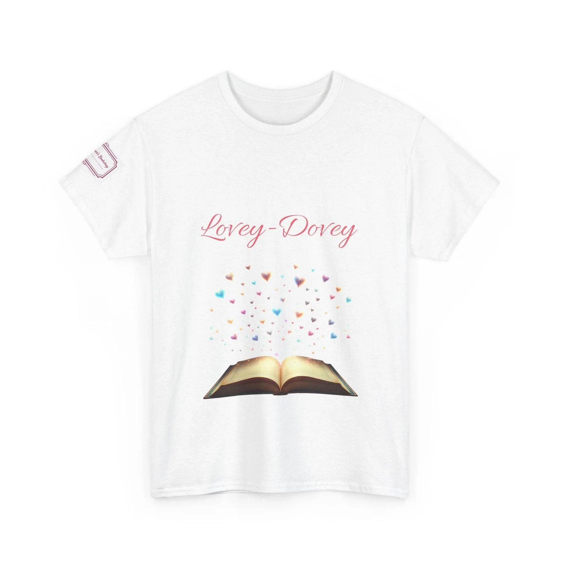 Lovey-Dovey - Graphic Unisex Heavy Cotton Tee - The Dreamer's Bookshop.