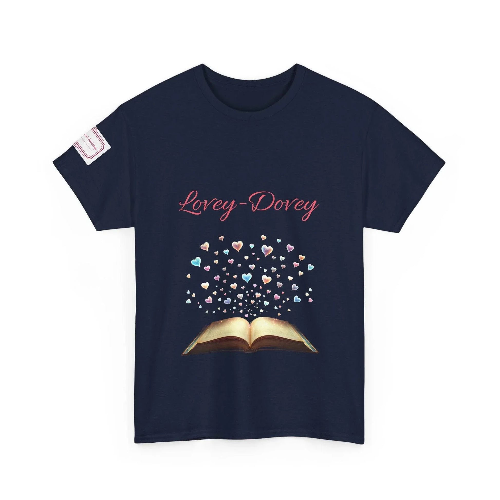 Lovey-Dovey - Graphic Unisex Heavy Cotton Tee - The Dreamer's Bookshop.