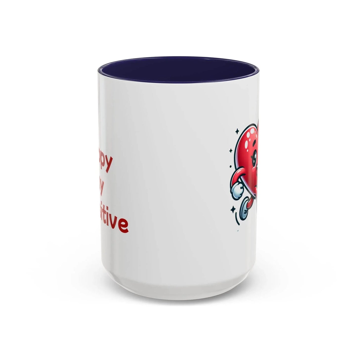 Cute Heart Character Coffee Mug - 11 & 15oz - The Dreamer's Bookshop.