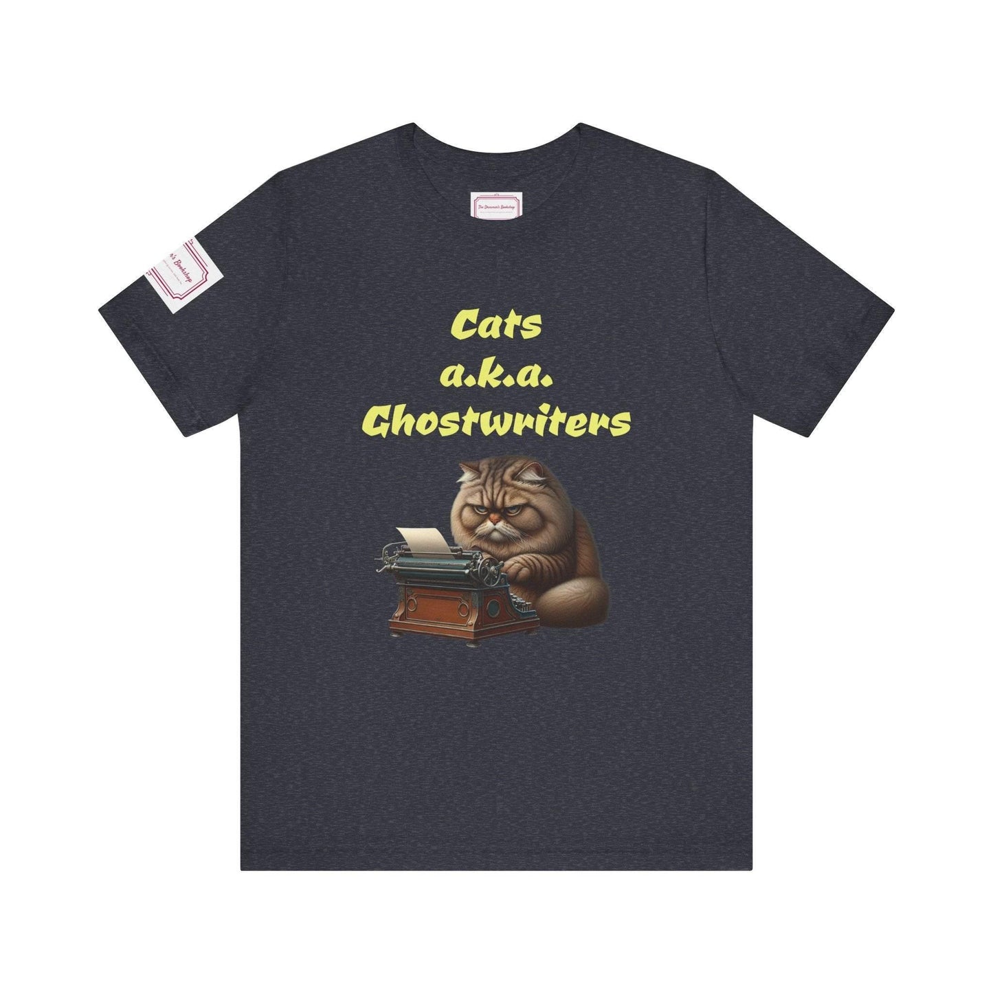 Cats Ghostwriters Tee - Fun Short Sleeve Shirt for Writers & Book Lovers - The Dreamer's Bookshop.