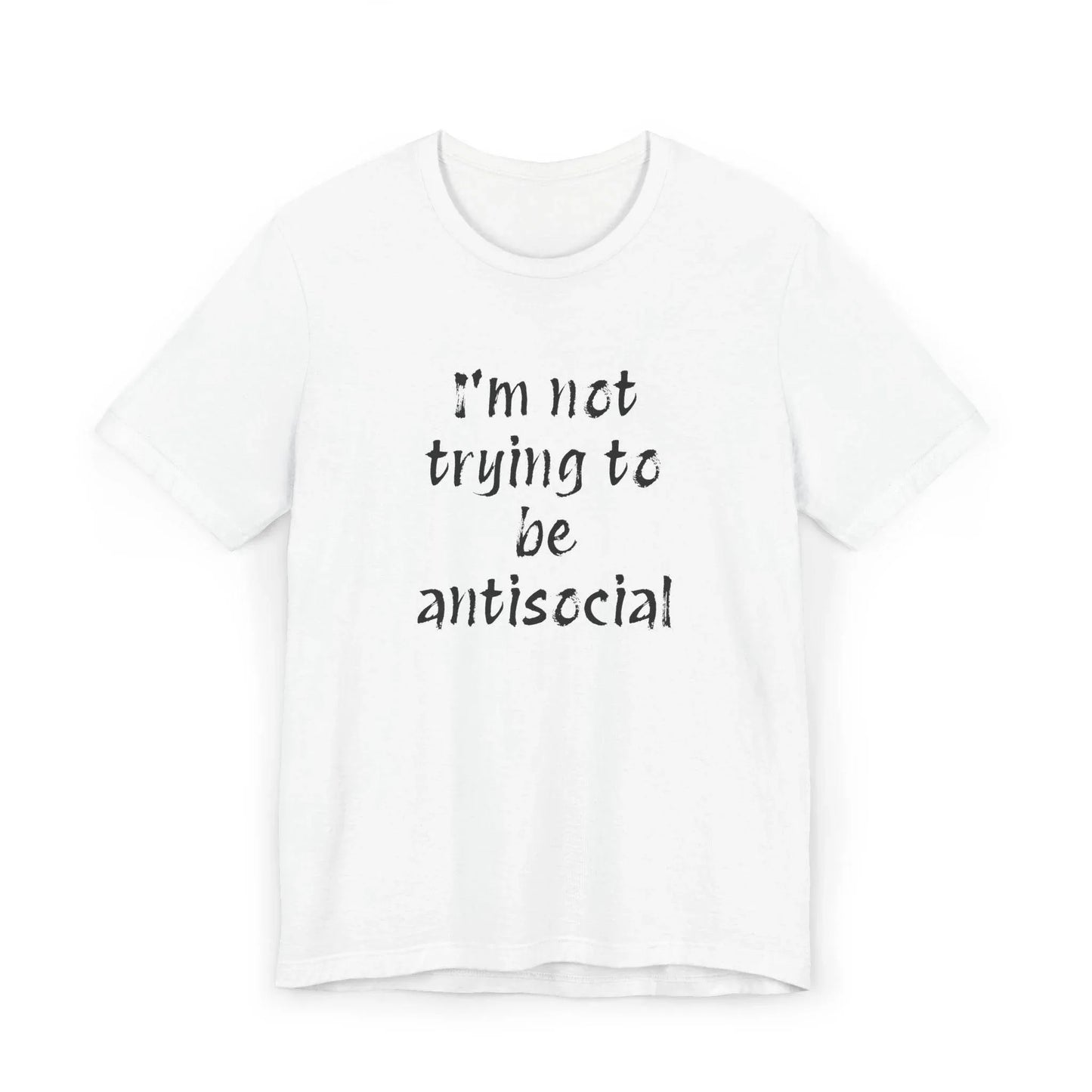 Funny Unisex Jersey T-Shirt - Anti-Social Vibe for Booktroverts - The Dreamer's Bookshop.