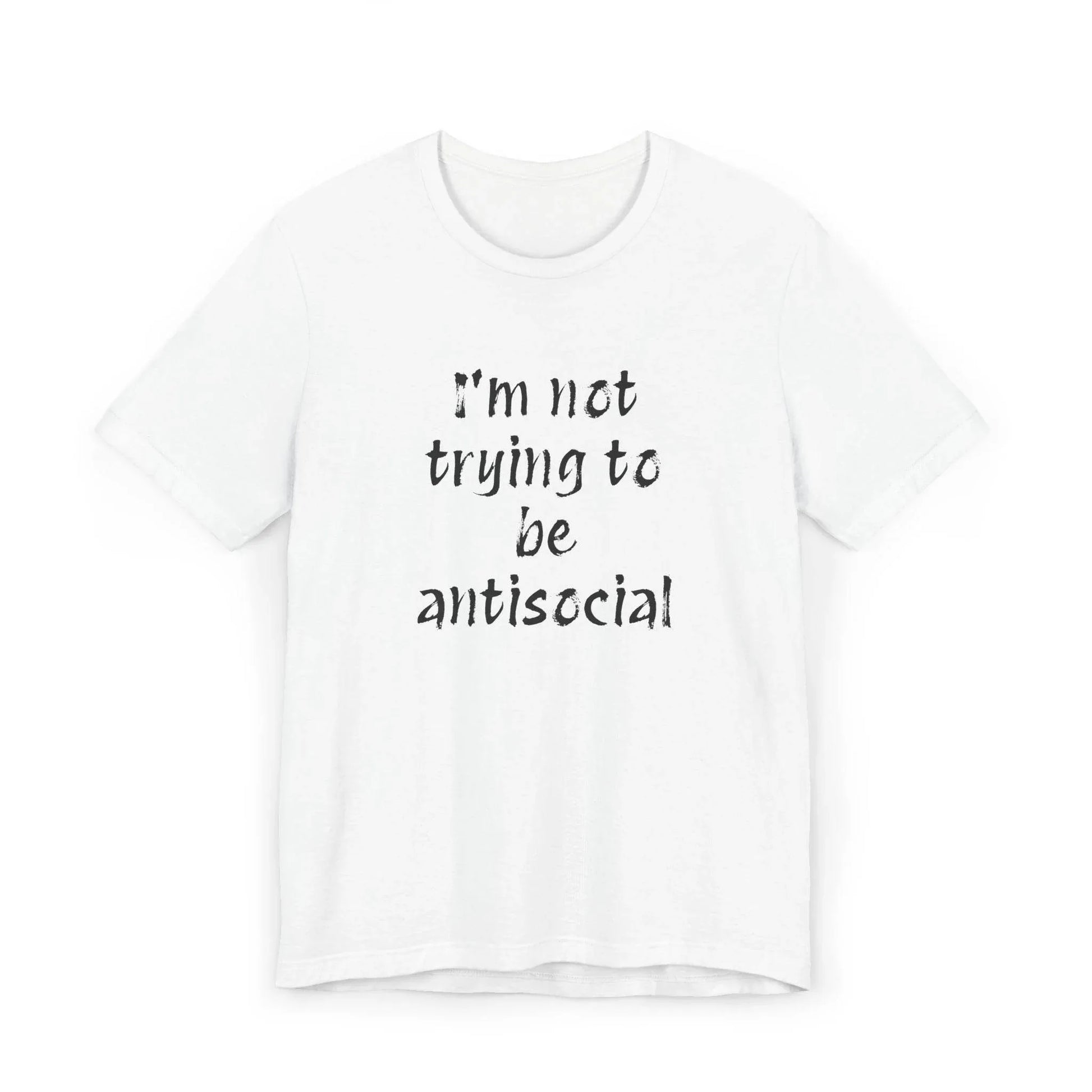 Funny Unisex Jersey T-Shirt - Anti-Social Vibe for Booktroverts - The Dreamer's Bookshop.