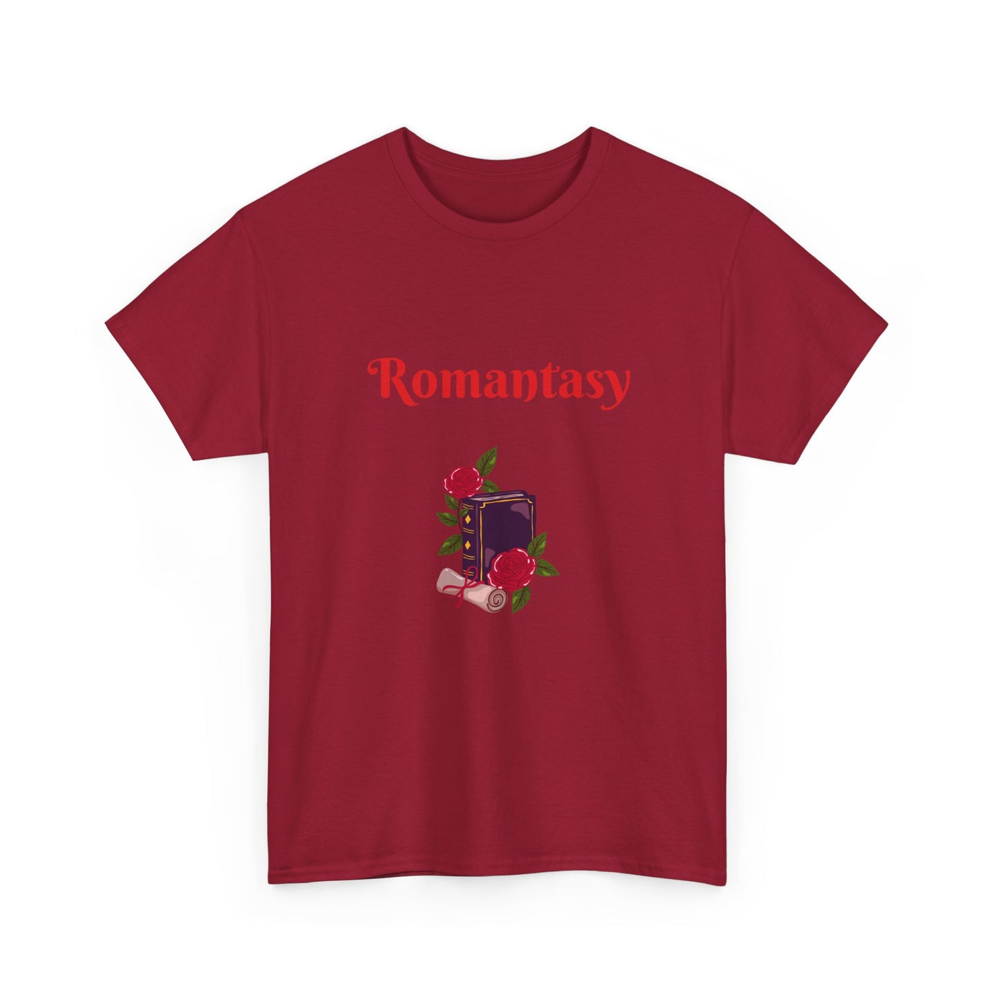 Fantasy -  Graphic Tee - Unisex Heavy Cotton T-Shirt Romantasy Books