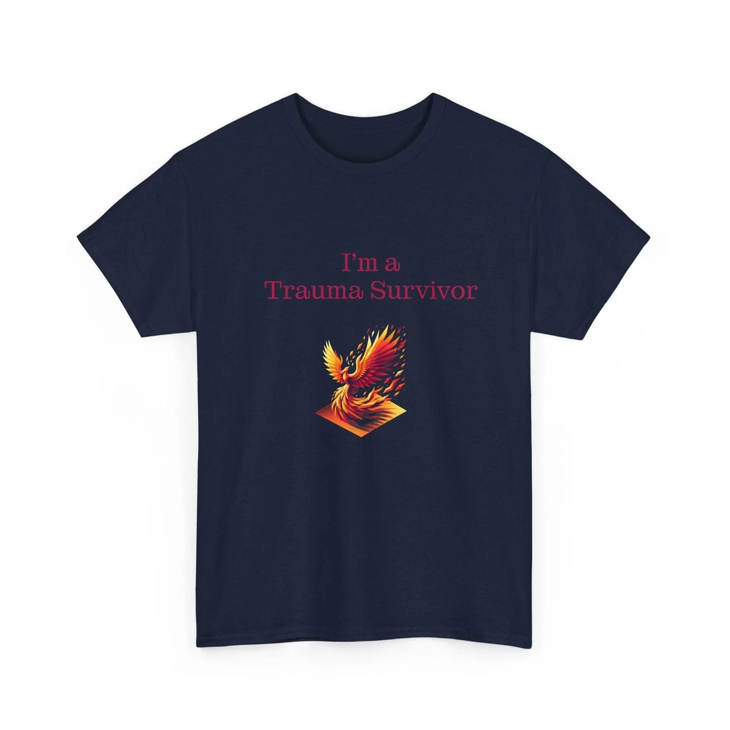 Trauma Survivor Unisex Heavy Cotton Tee - Empowering Apparel for Health Awareness - The Dreamer's Bookshop.