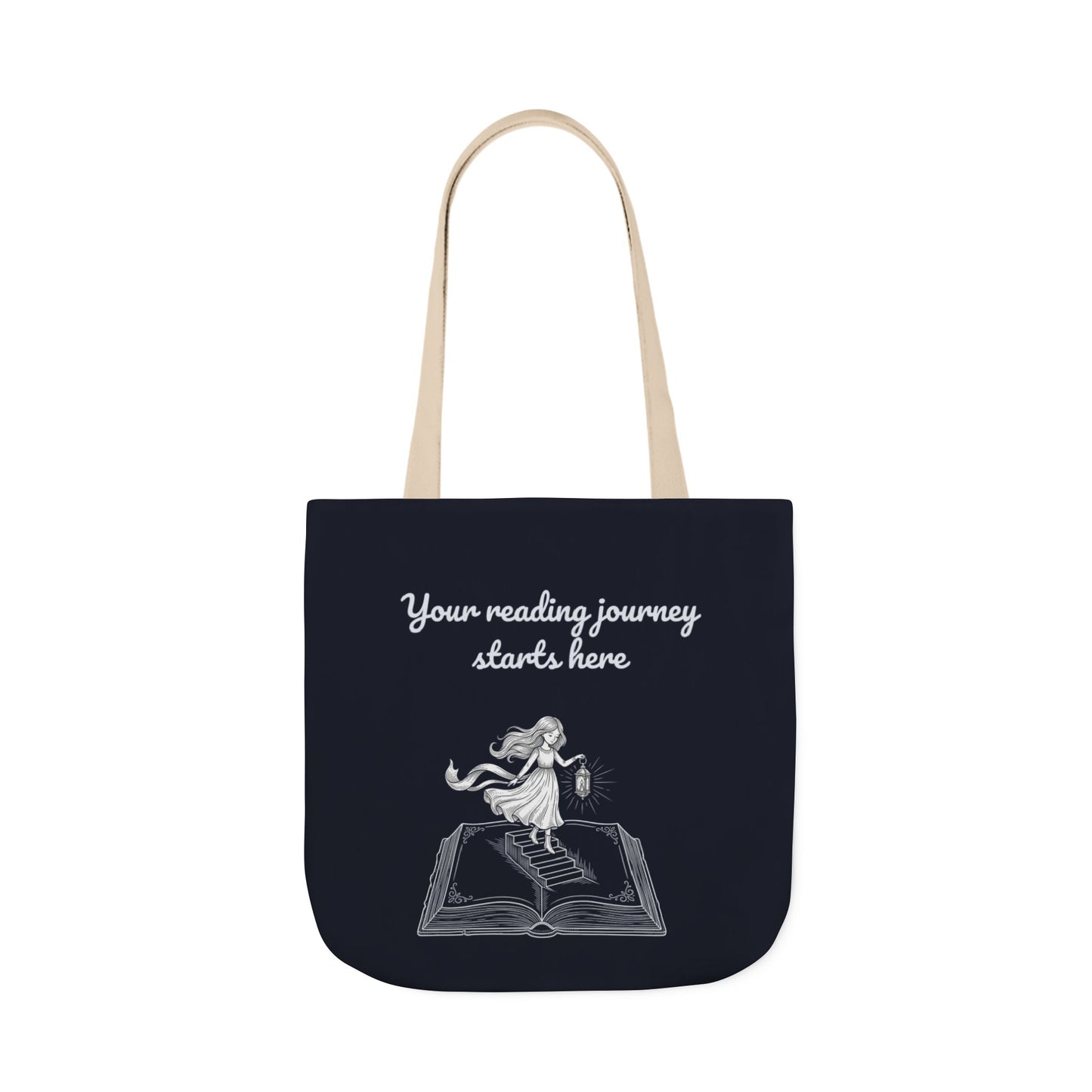 Whimsical Tote Bag - "Reading Journey"