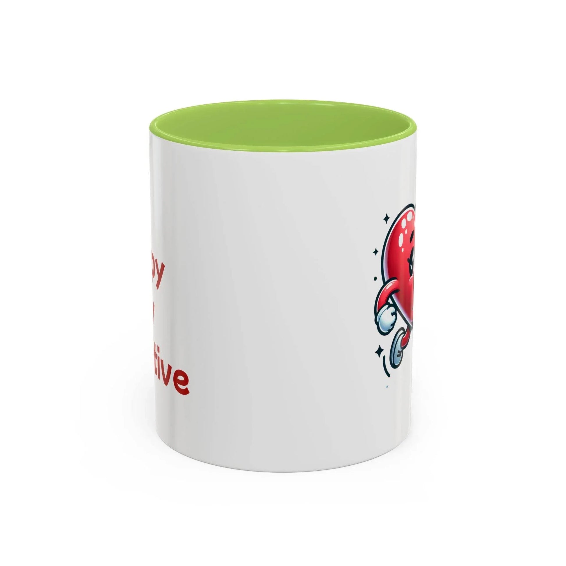 Playful Heart Running Coffee Mug - Cute Gift for Positive Thinkers - The Dreamer's Bookshop.