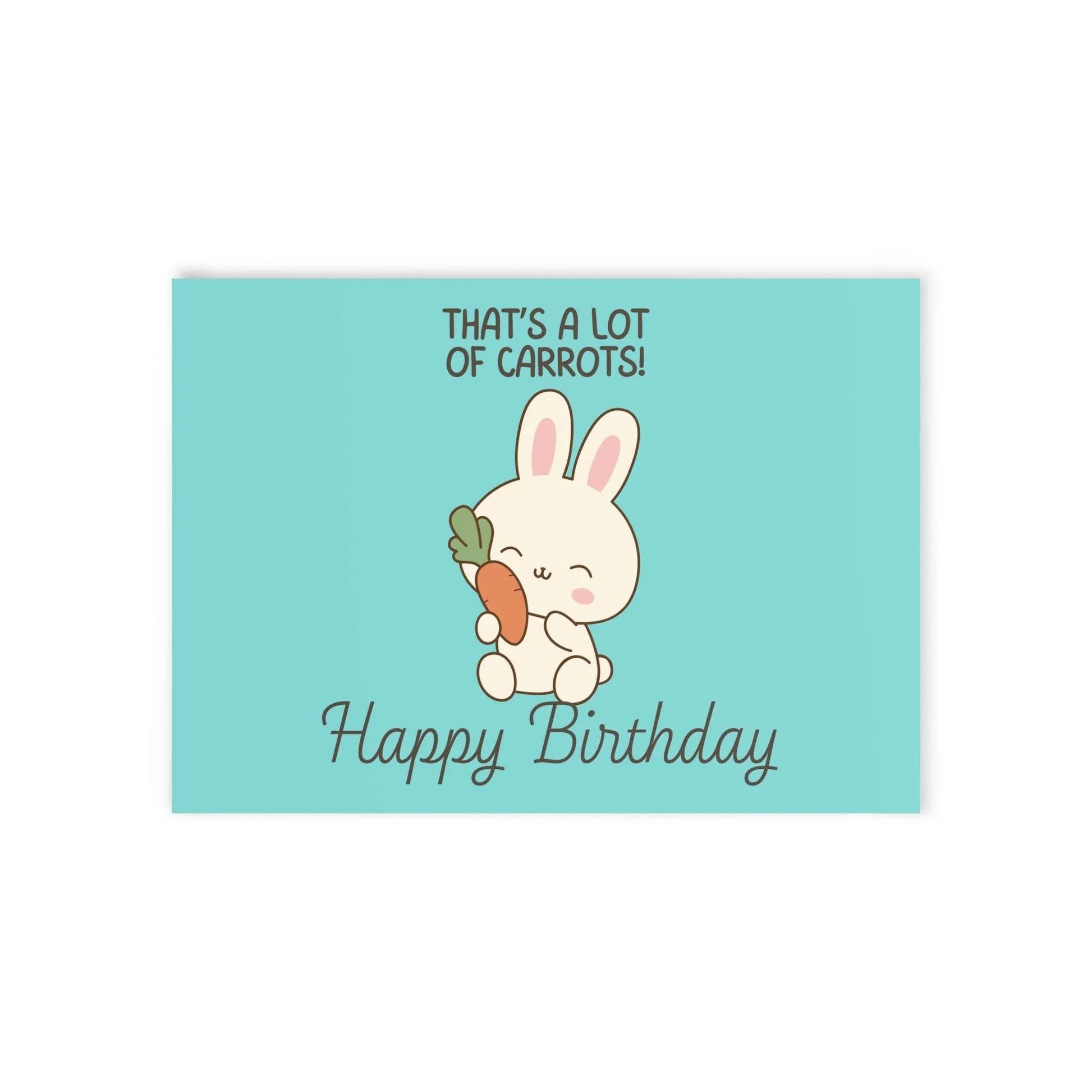 The Dreamer's Bookshop Cute "Lot of Carrots" Bunny Birthday Card - The Dreamer's Bookshop.