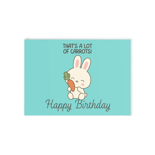 The Dreamer's Bookshop Cute "Lot of Carrots" Bunny Birthday Card - The Dreamer's Bookshop.