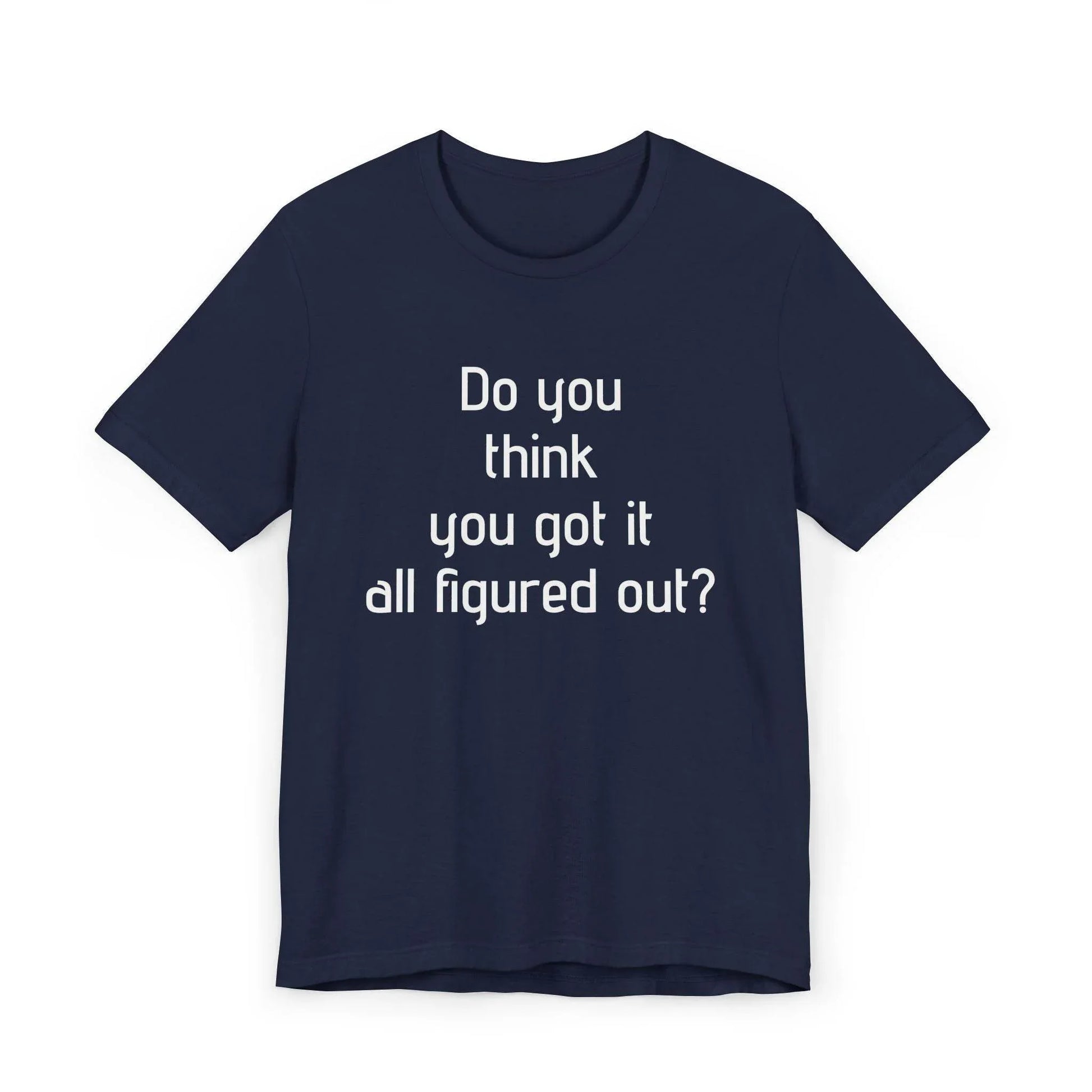 Inspirational Unisex Jersey T-Shirt - Think Again Vibe - The Dreamer's Bookshop.