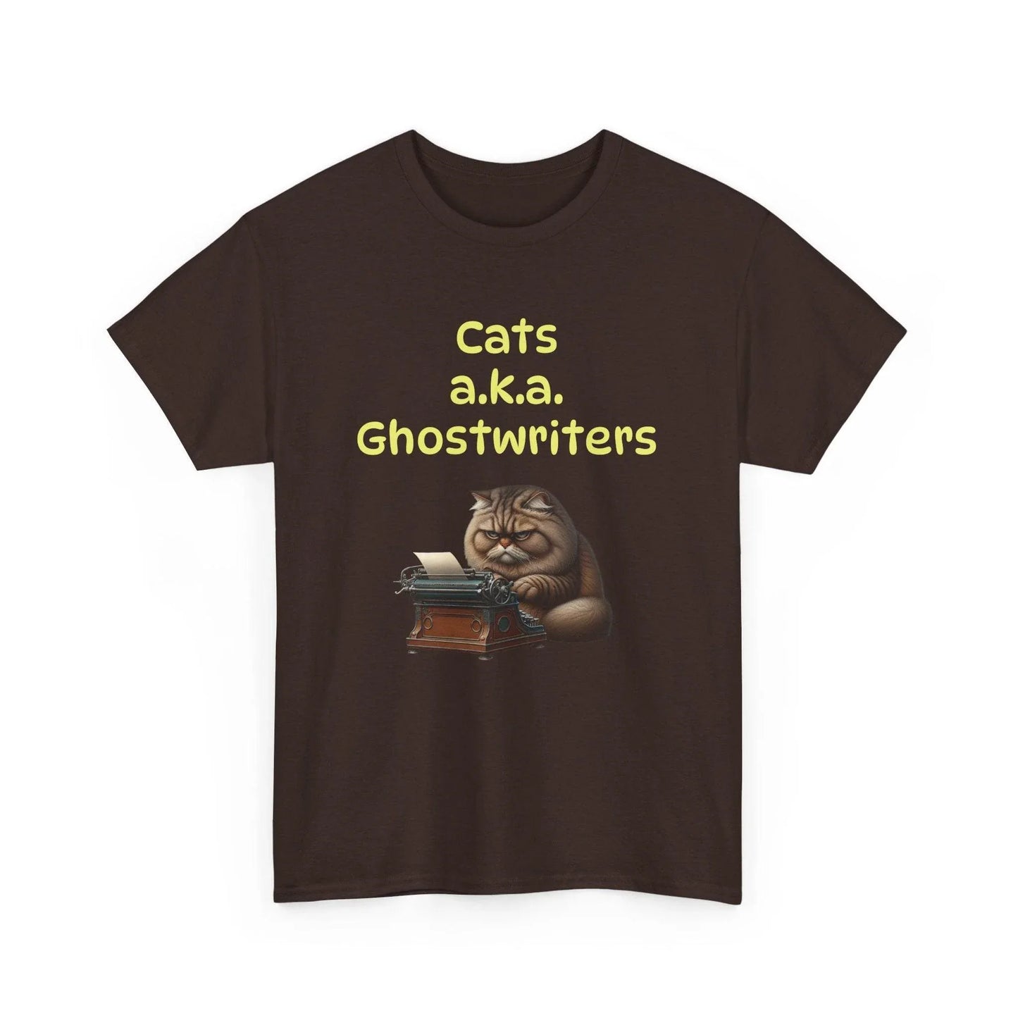 Cats Ghostwriters - A Unisex Heavy Cotton Tee - Perfect Gift for Book Lovers - The Dreamer's Bookshop.