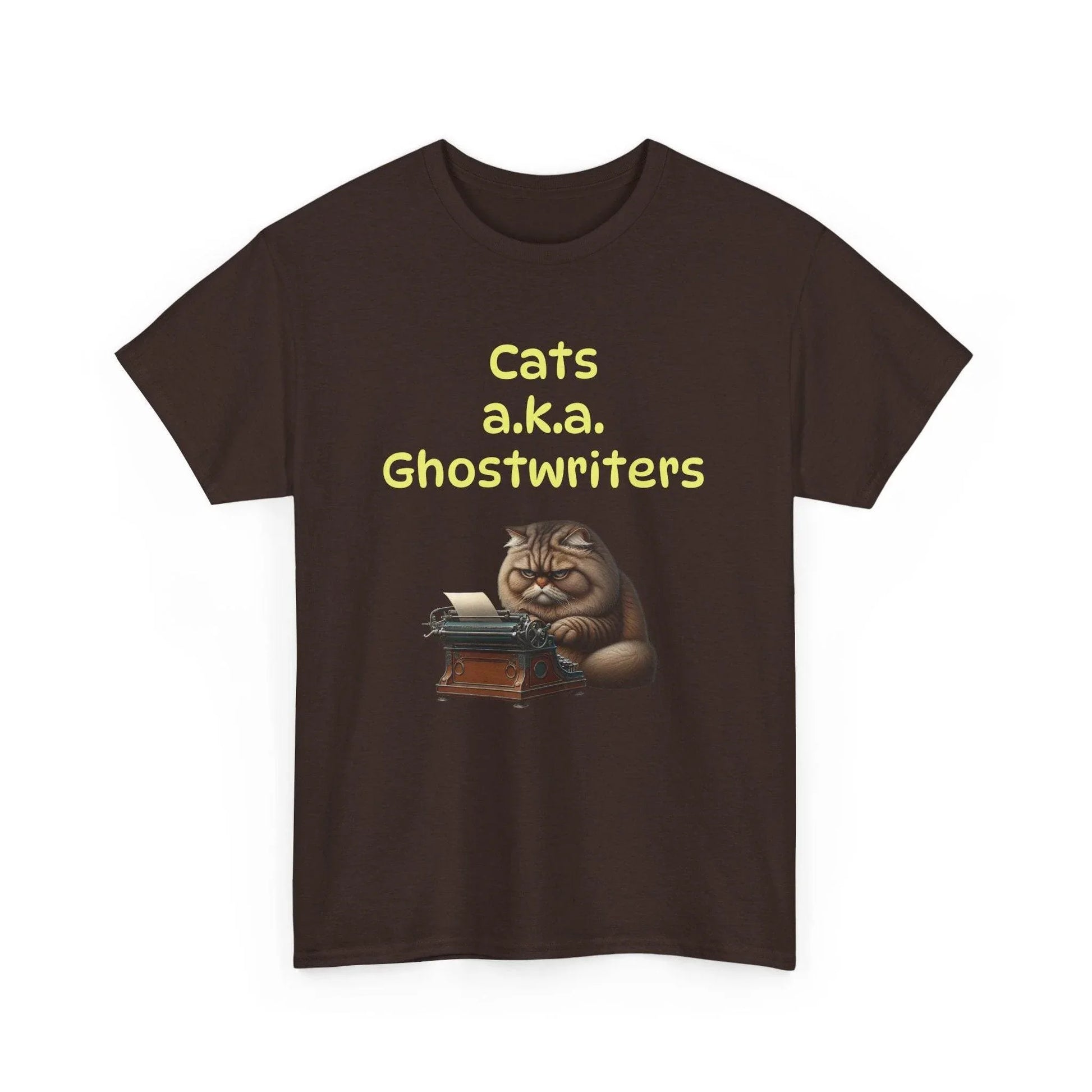 Cats Ghostwriters - A Unisex Heavy Cotton Tee - Perfect Gift for Book Lovers - The Dreamer's Bookshop.