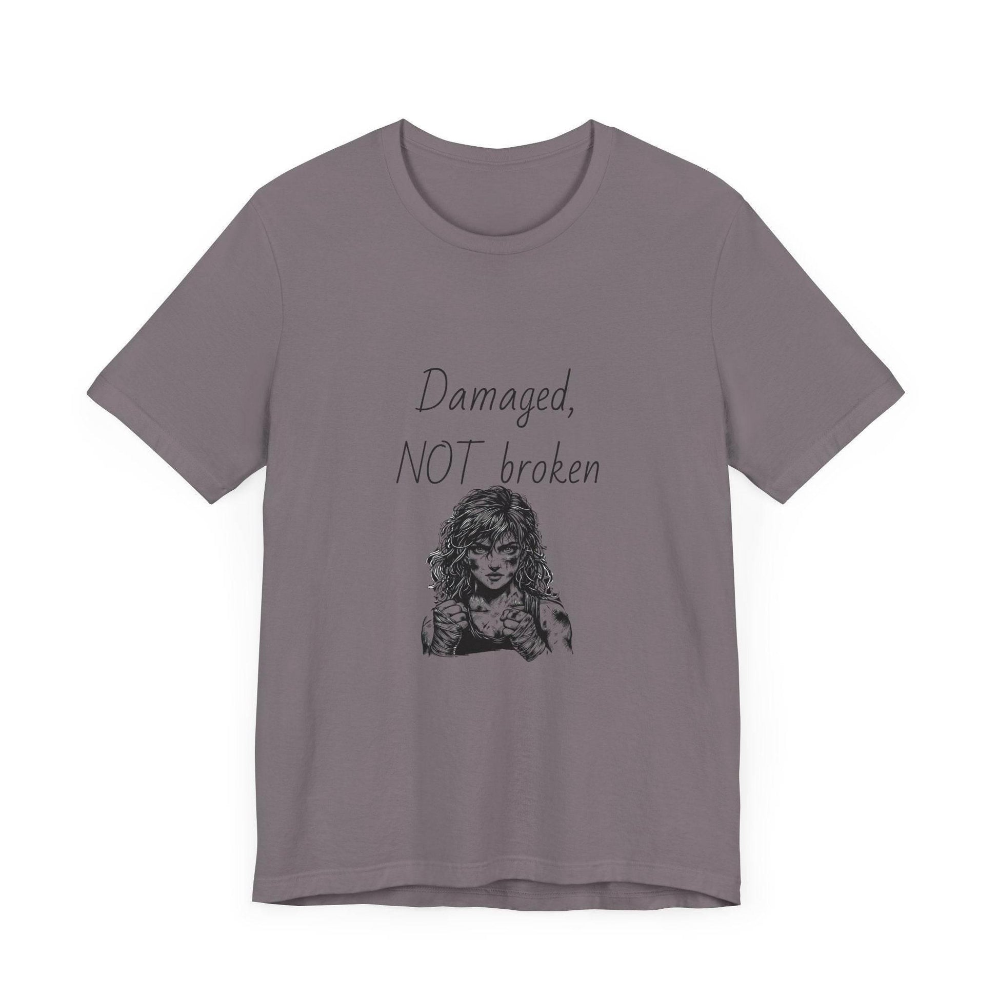 Fierce Survivor Unisex Short Sleeve Tee - Damaged, NOT broken - The Dreamer's Bookshop.